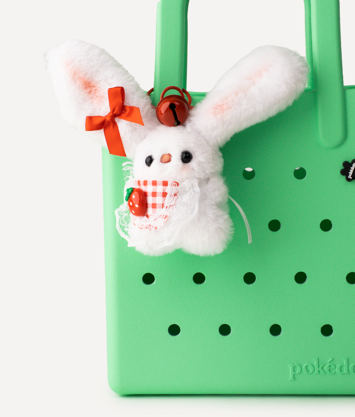 SWEET CUITE RED RABBIT PLUSH CHARM