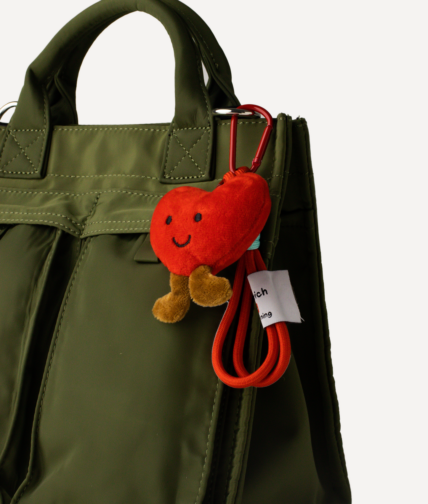 CUTE HEART LOVE PLUSH CHARM RED