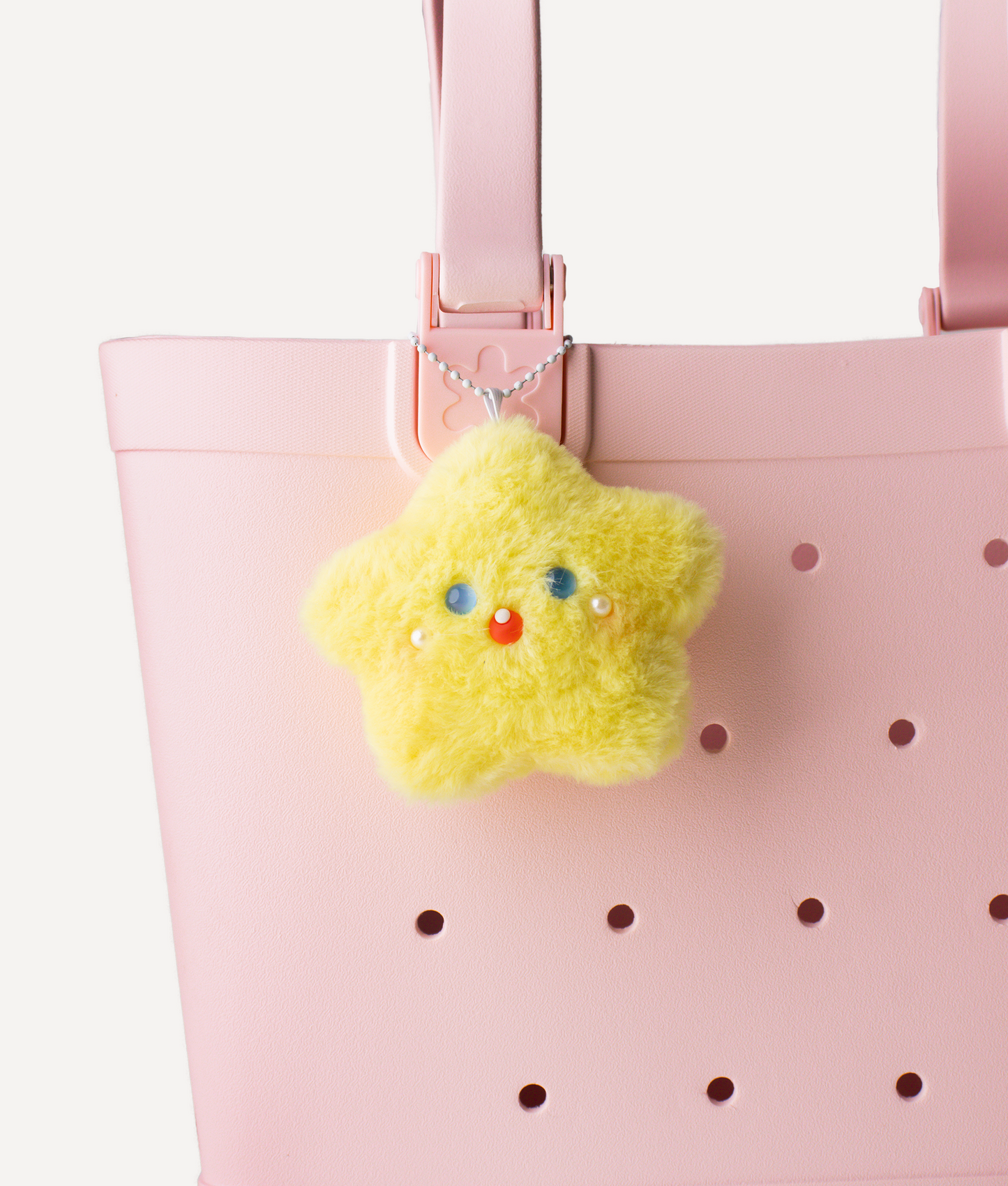CUTE SMILE STAR PLUSH CHARM YELLOW