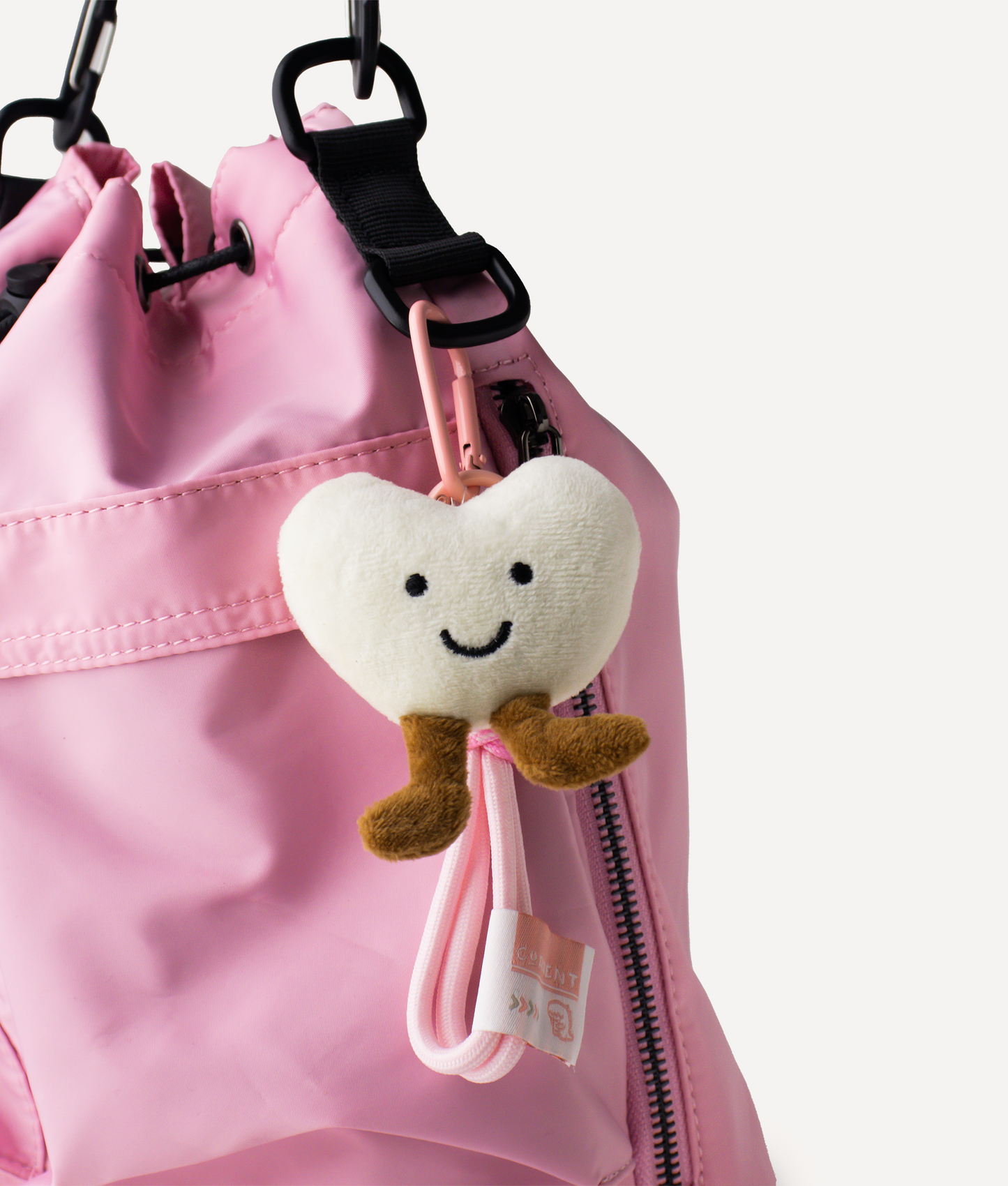 CUTE HEAR LOVE PLUSH CHARM WHITE