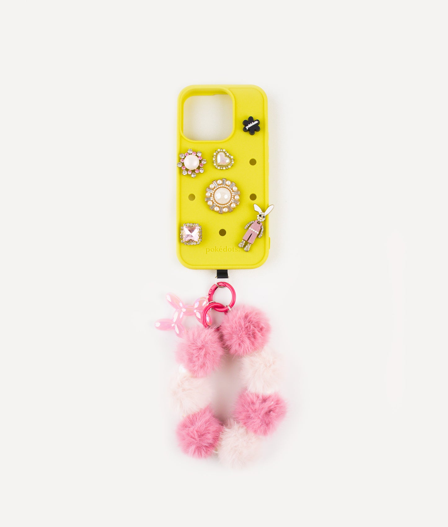 POKÉDOTS CHAIN FURRY BALL PINK