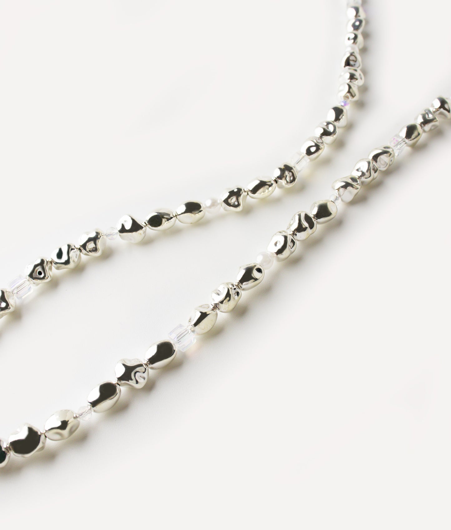 POKÉDOTS CHAIN ROUND BEADS WHITE