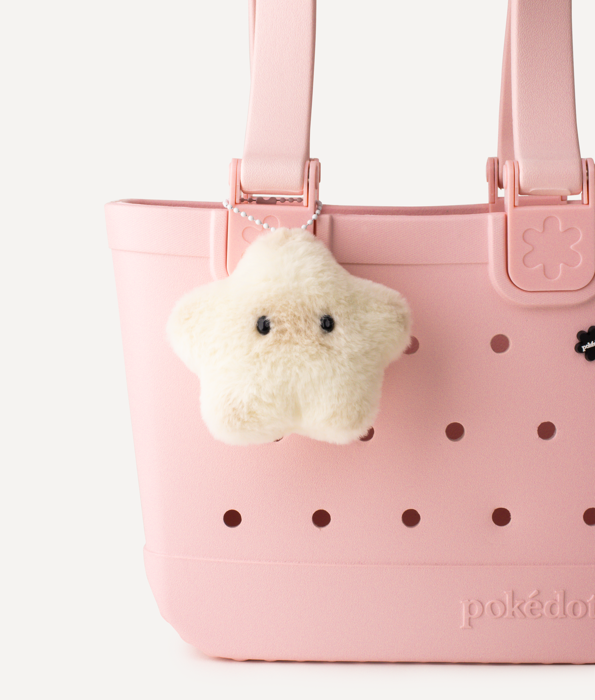 CUTE STAR PLUSH CHARM BEIGE