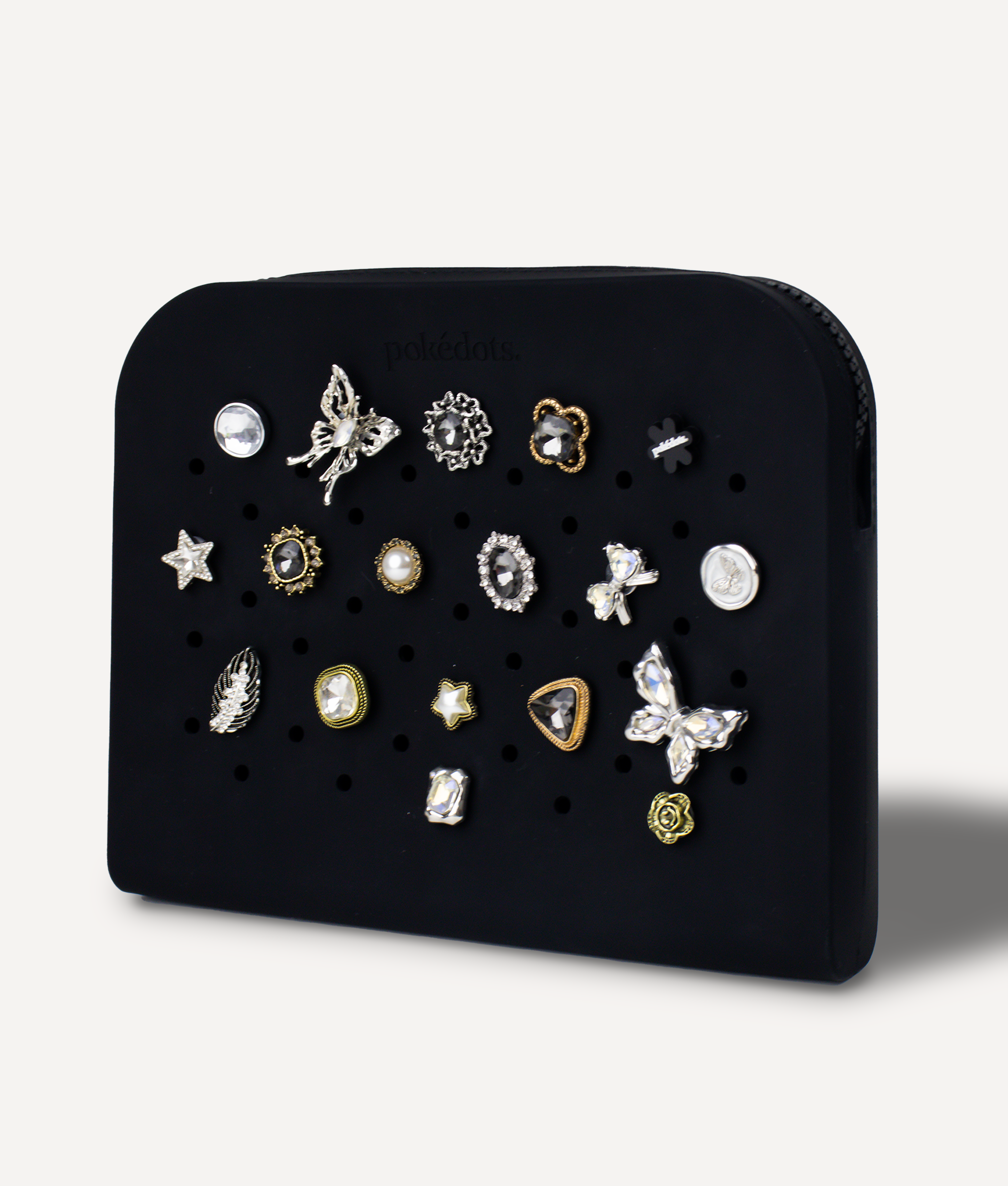VINTAGE BORNZE FLOWER DIAMOND PIN