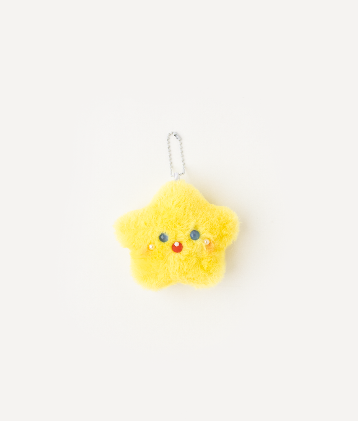 CUTE SMILE STAR PLUSH CHARM YELLOW