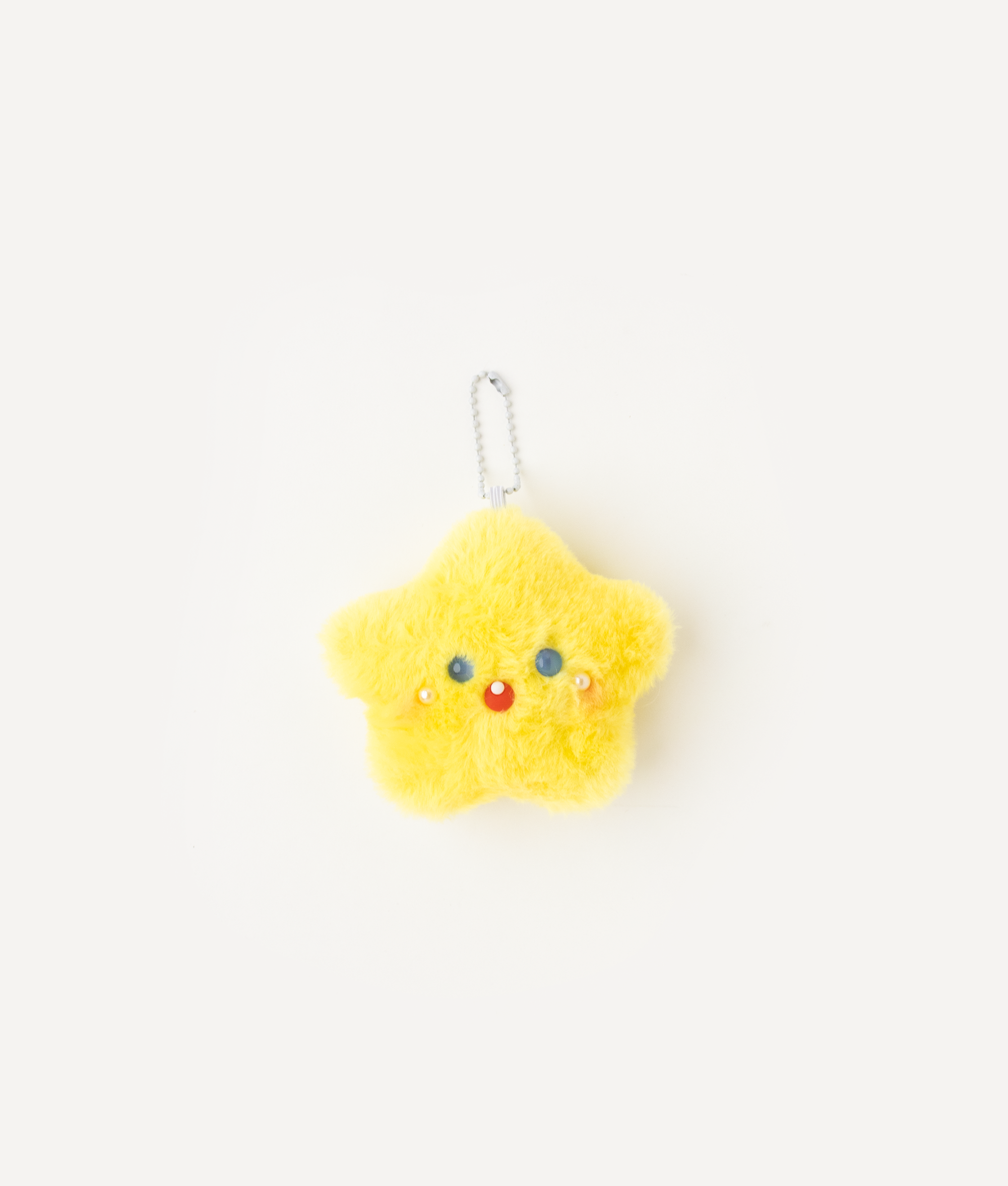 CUTE SMILE STAR PLUSH CHARM YELLOW