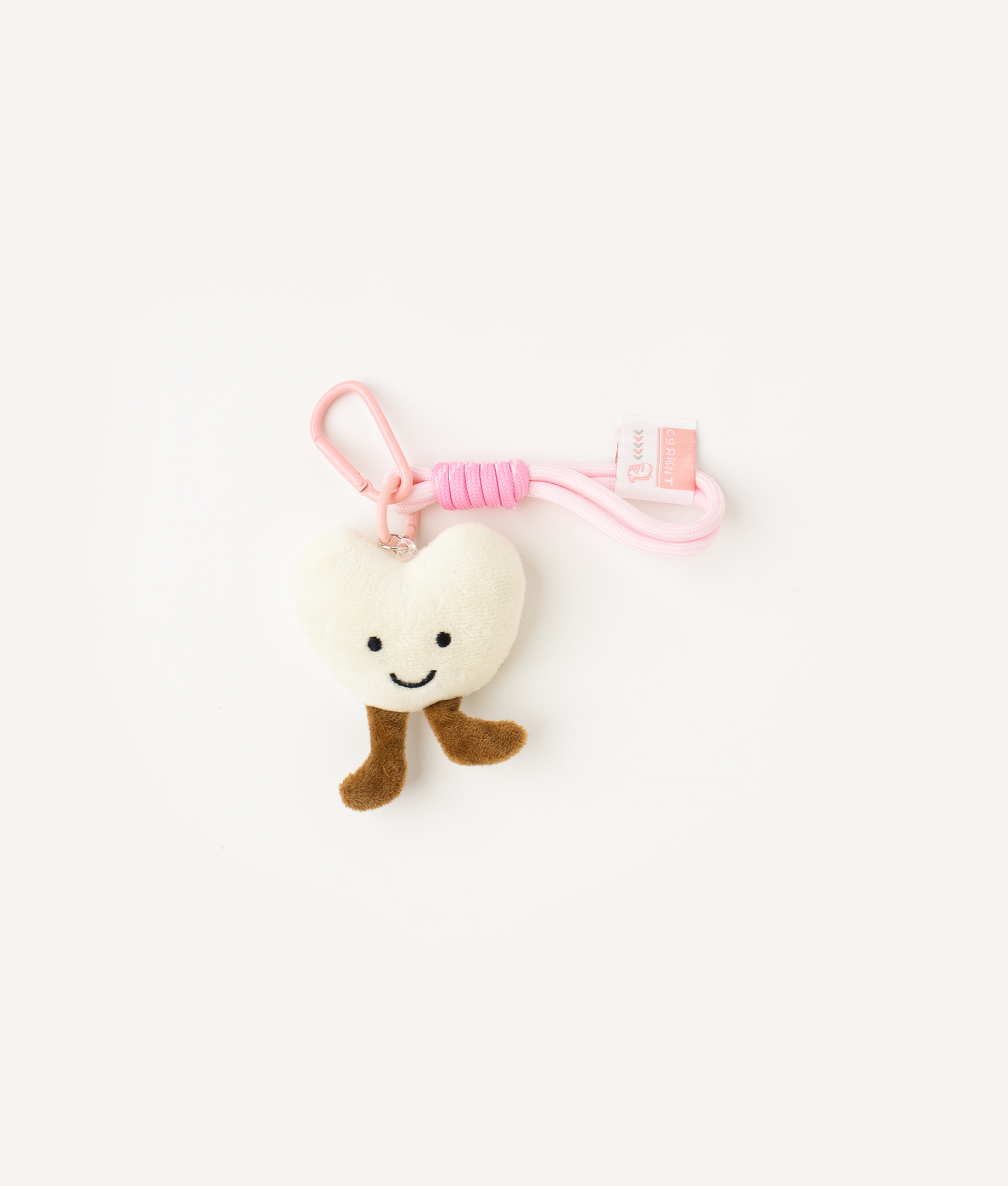 CUTE HEAR LOVE PLUSH CHARM WHITE