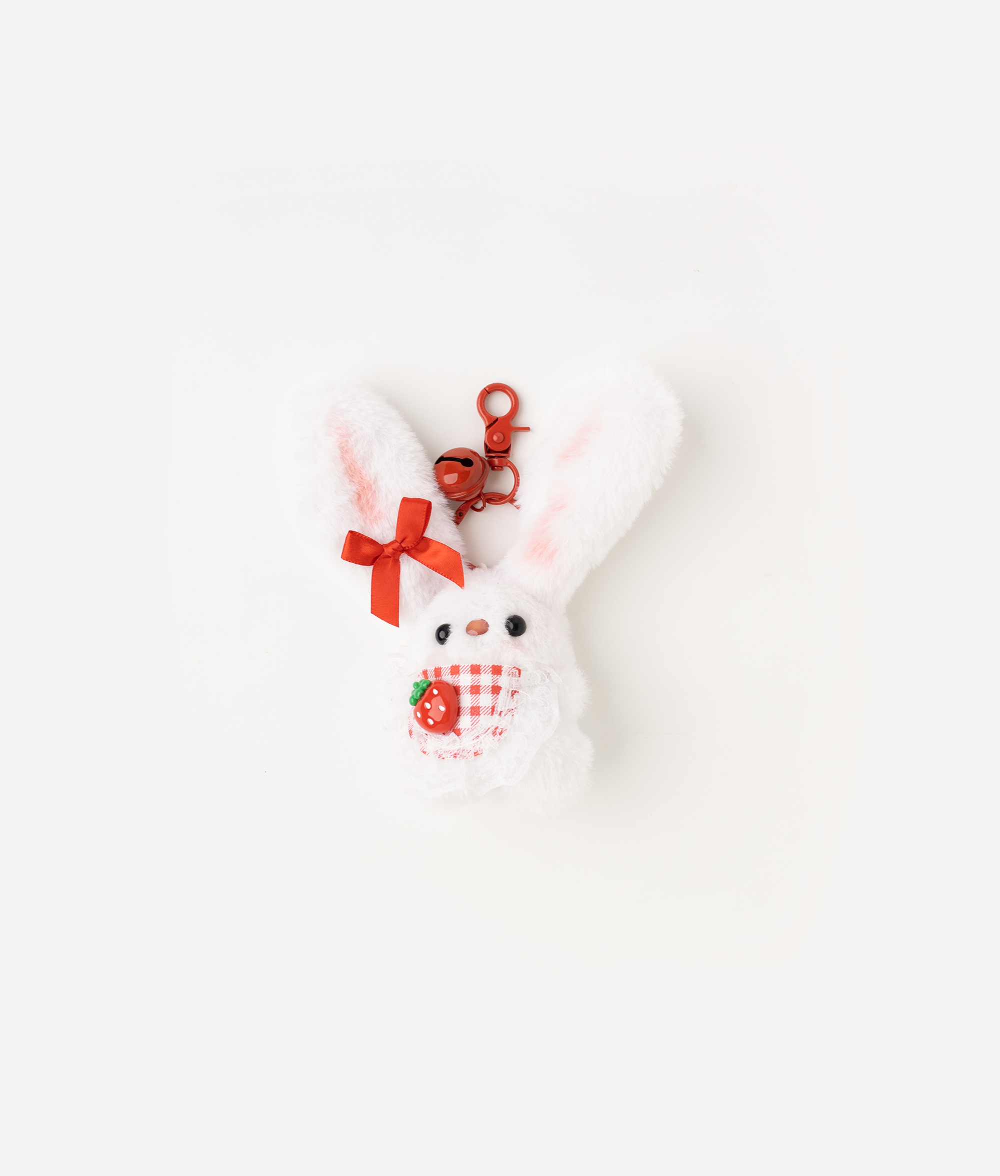 SWEET CUITE RED RABBIT PLUSH CHARM
