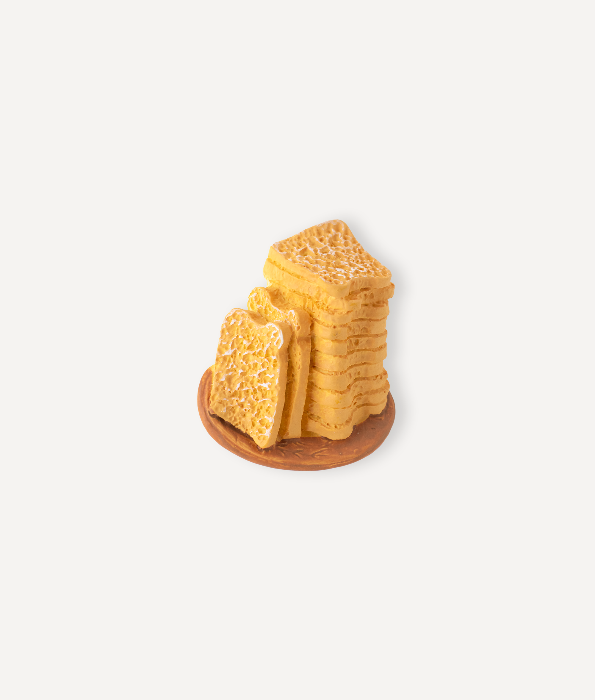A PLATE OF BREAD SLICES PIN