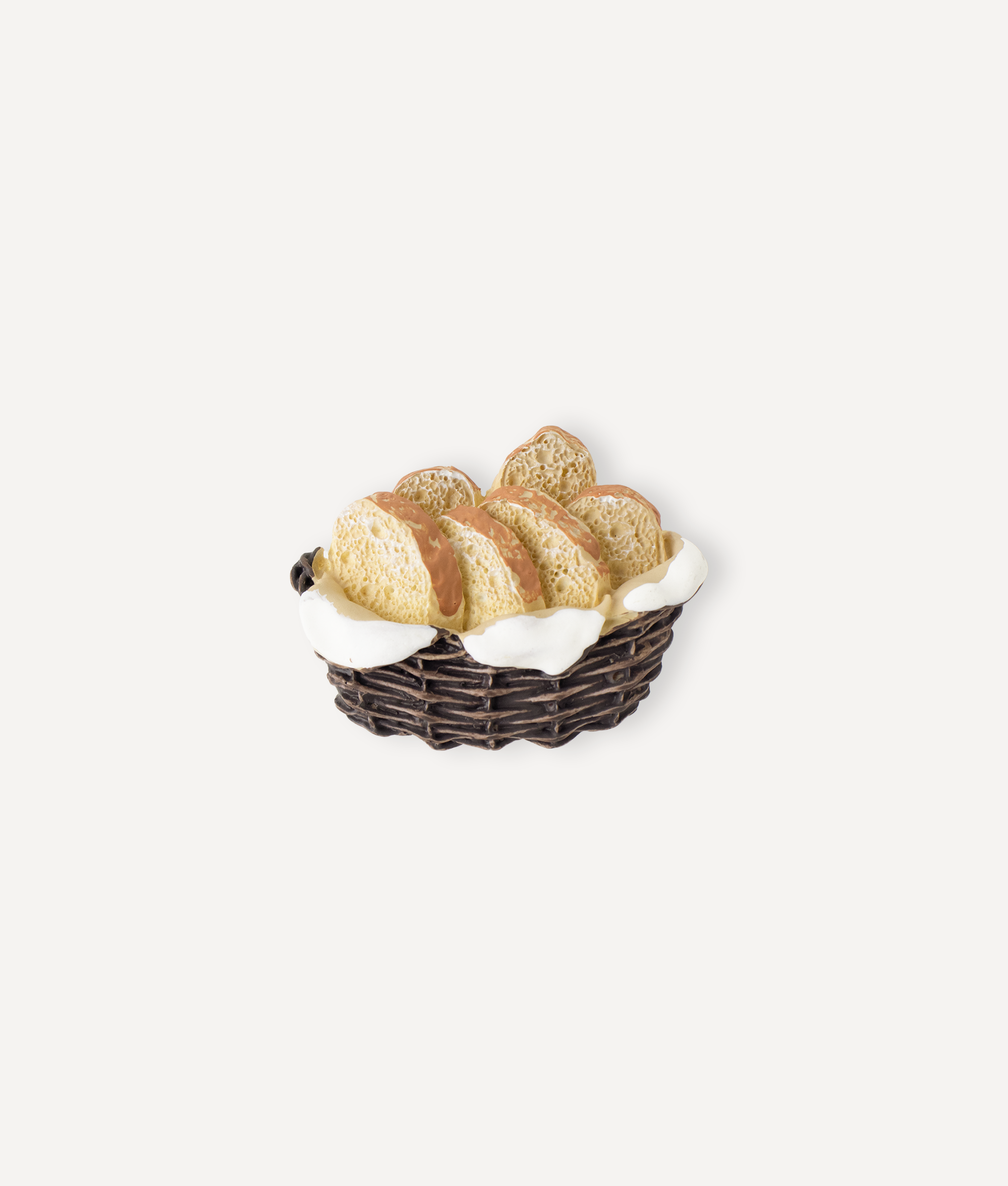 A BASKET OF BREAD SLICES PIN