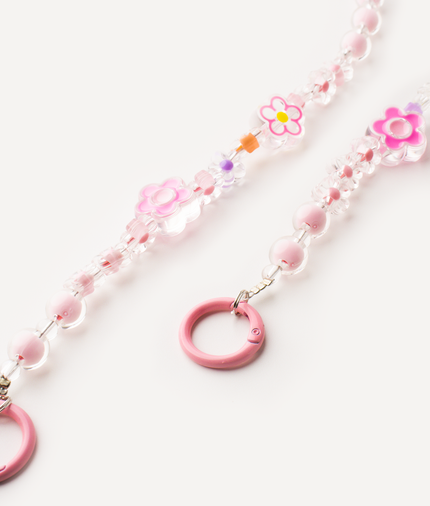 POKÉDOTS CHAIN BEADS FLOWER PINK