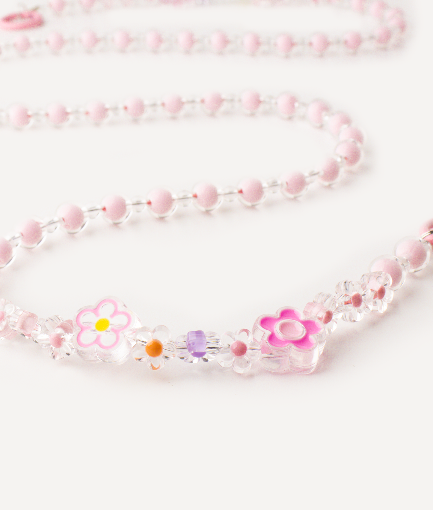 POKÉDOTS CHAIN BEADS FLOWER PINK