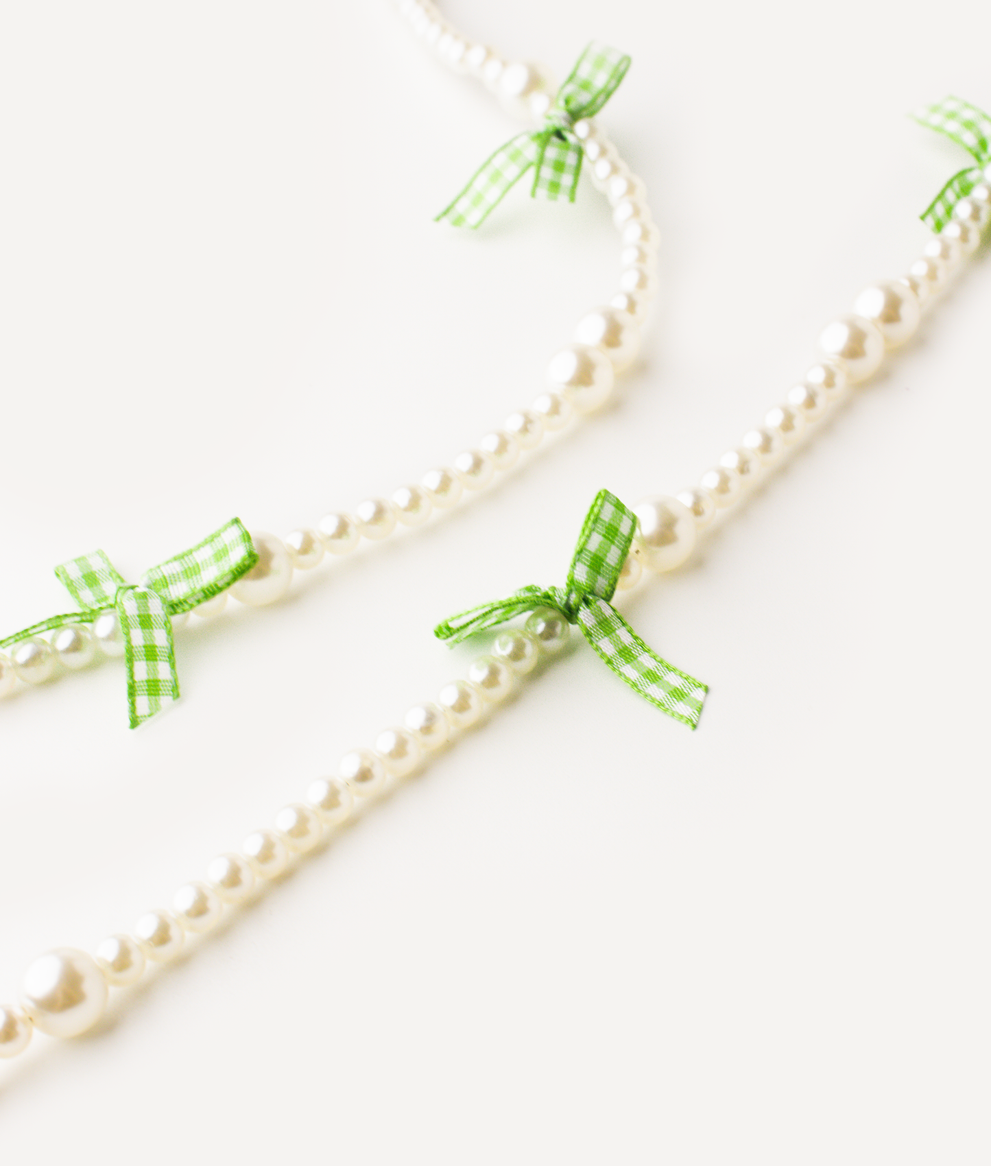 POKÉDOTS CHAIN BEADS RIBBON GREEN