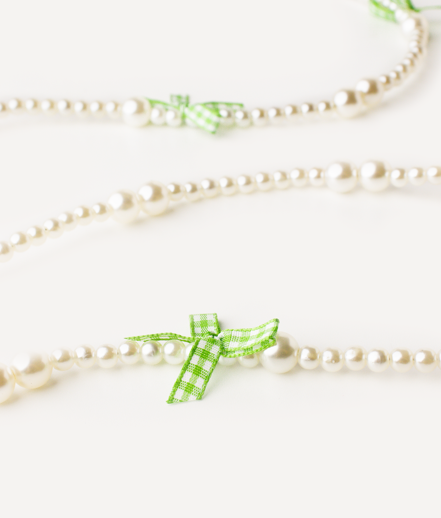 POKÉDOTS CHAIN BEADS RIBBON GREEN