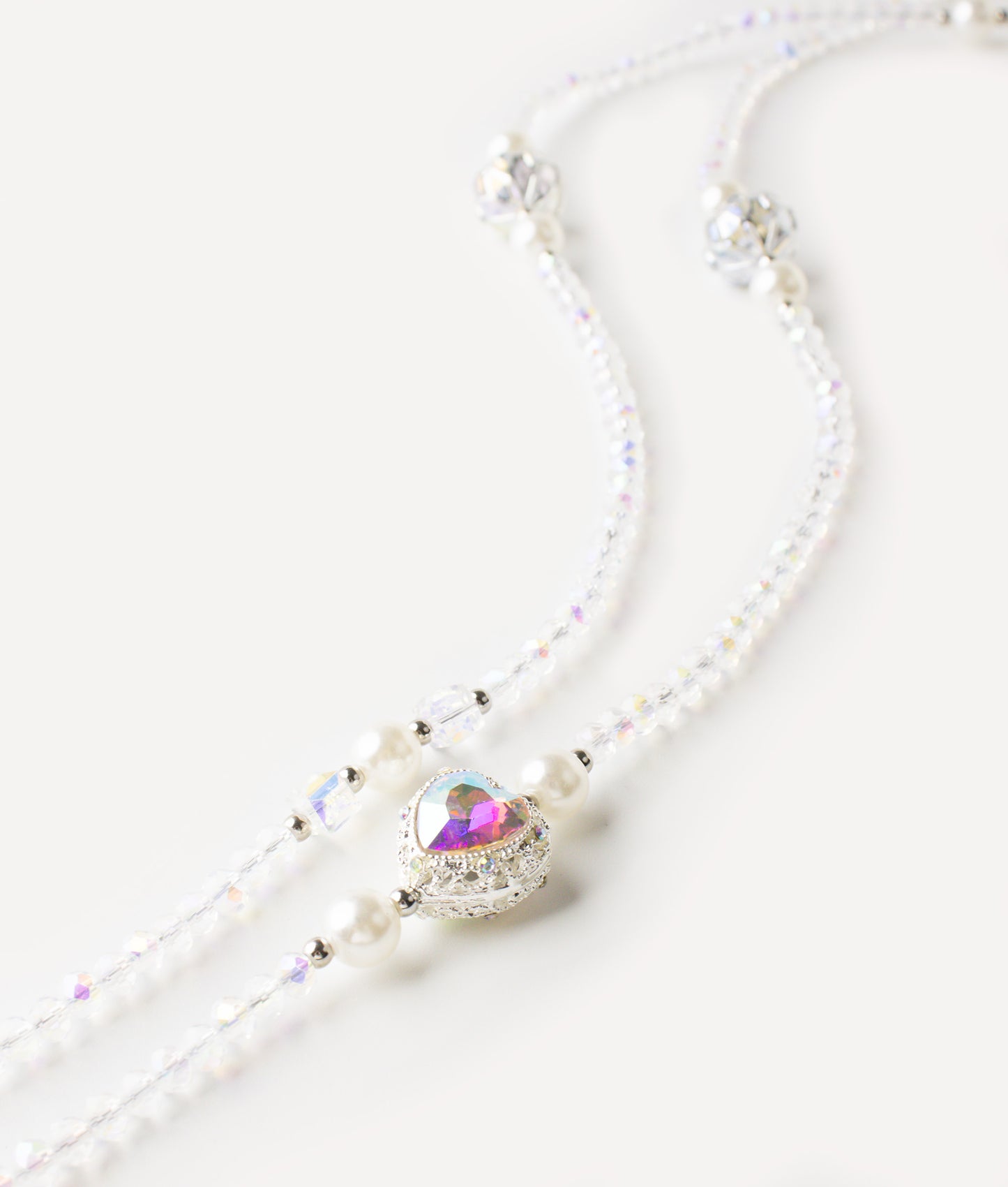 POKÉDOTS CHAIN CRYSTAL BEADS WHITE