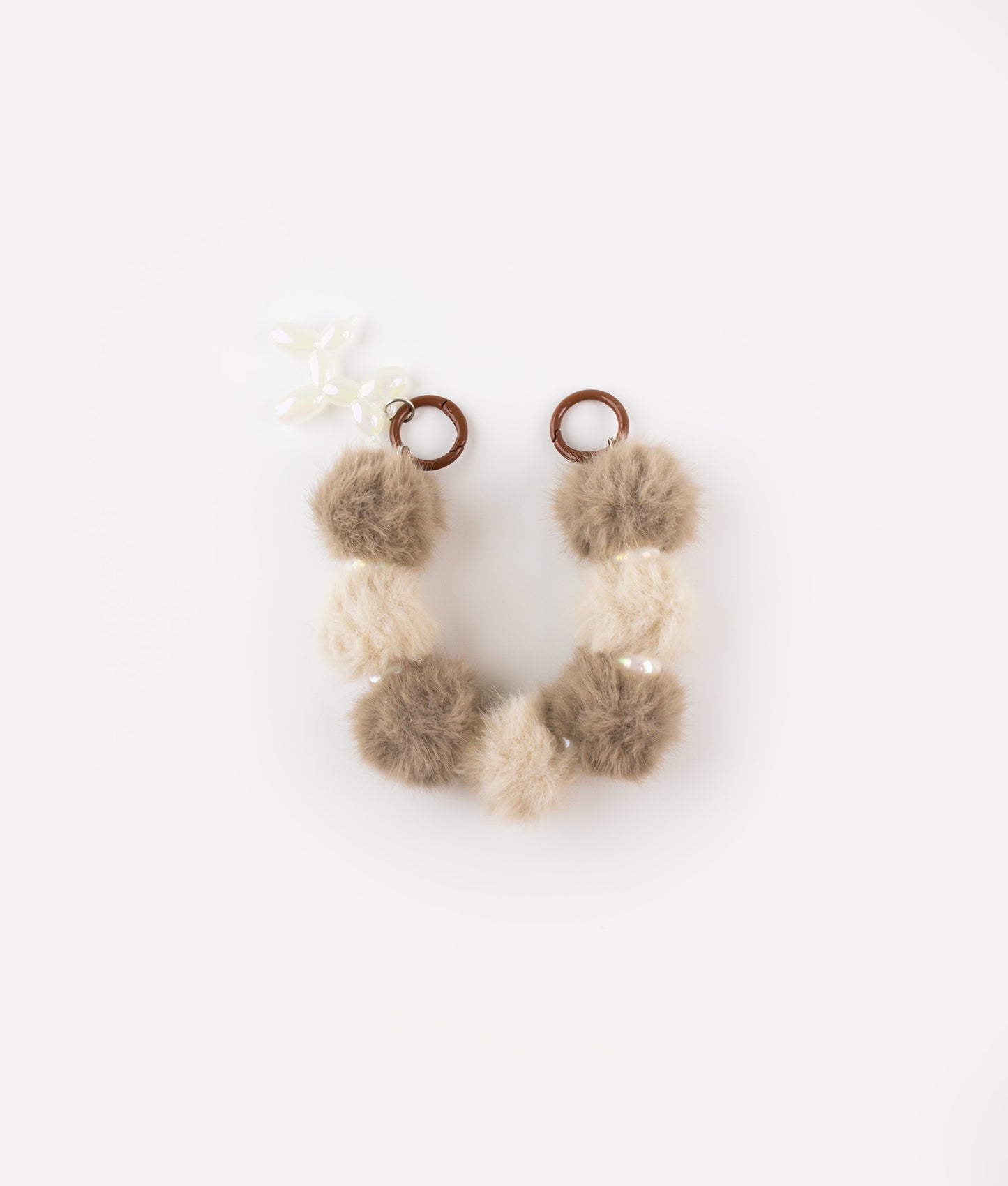 POKÉDOTS CHAIN FURRY BALL BROWN