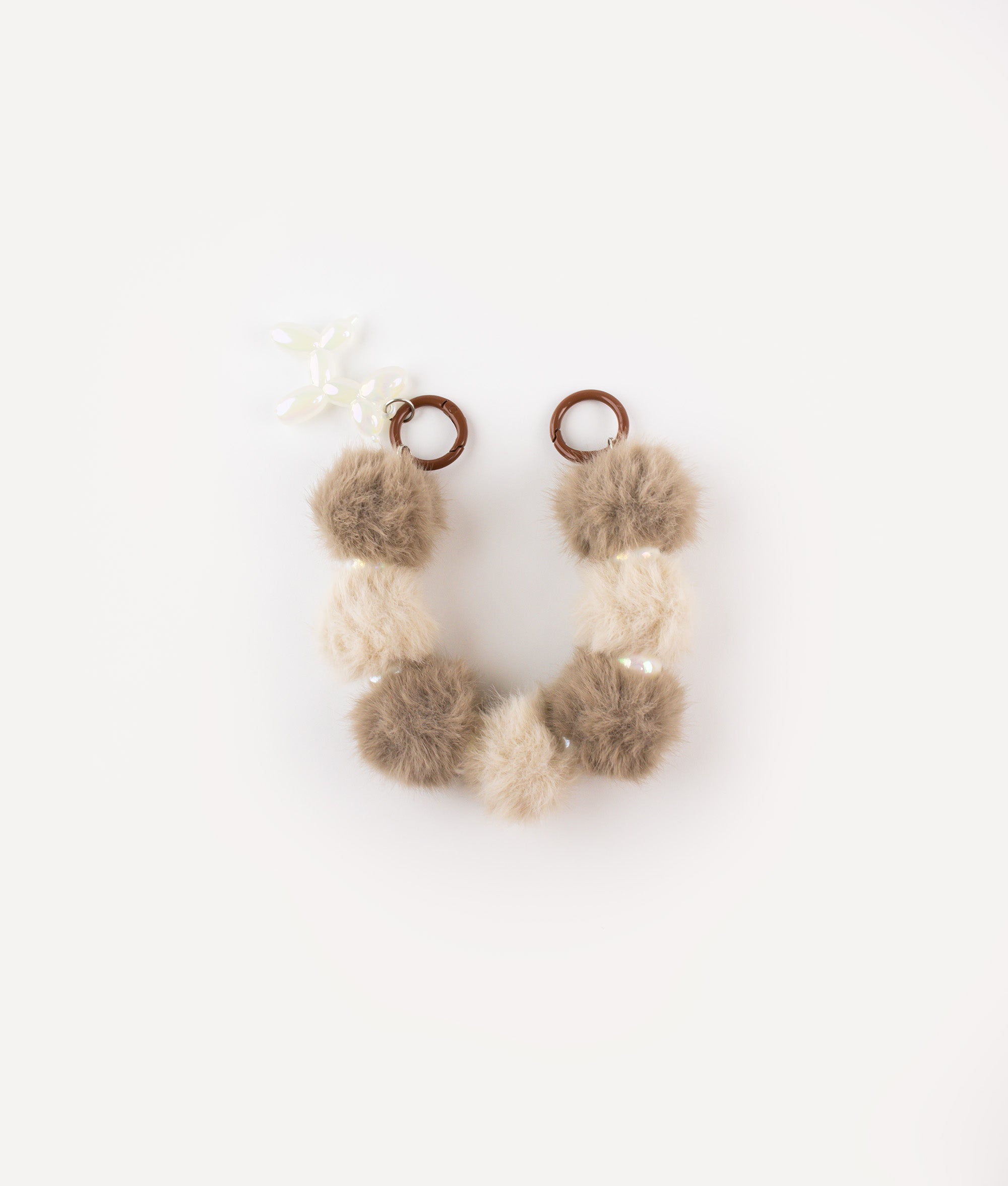 POKÉDOTS CHAIN FURRY BALL BROWN