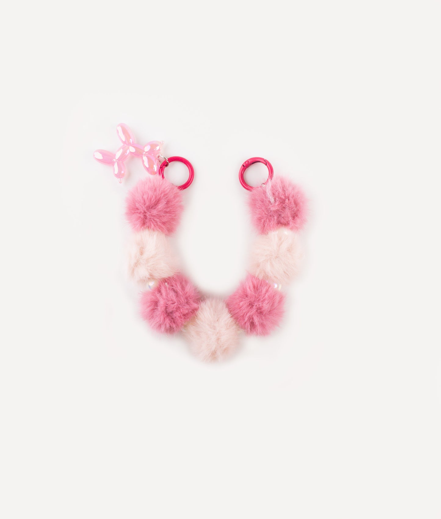 POKÉDOTS CHAIN FURRY BALL PINK