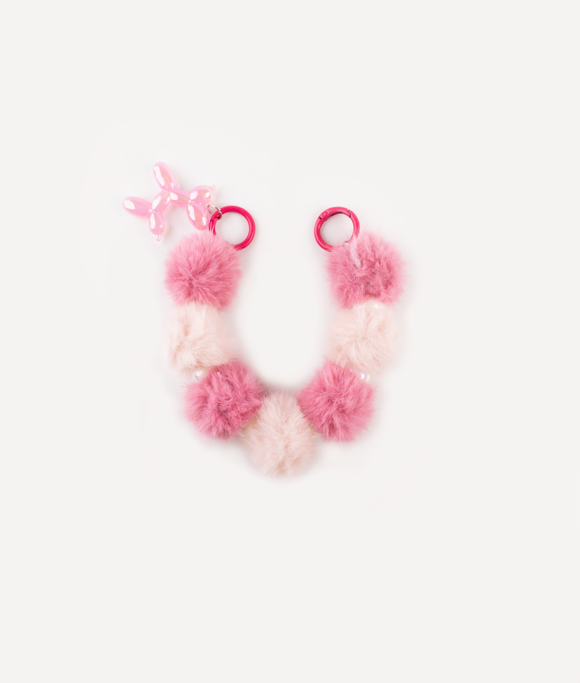 POKÉDOTS CHAIN FURRY BALL PINK