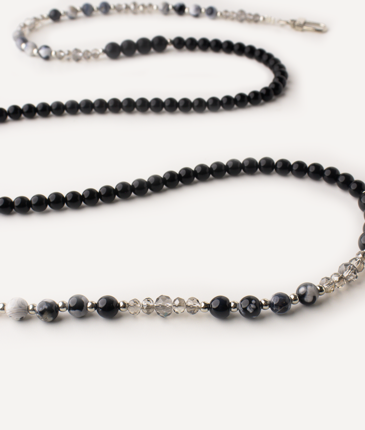POKÉDOTS CHAIN NATURAL BEADS BLACK