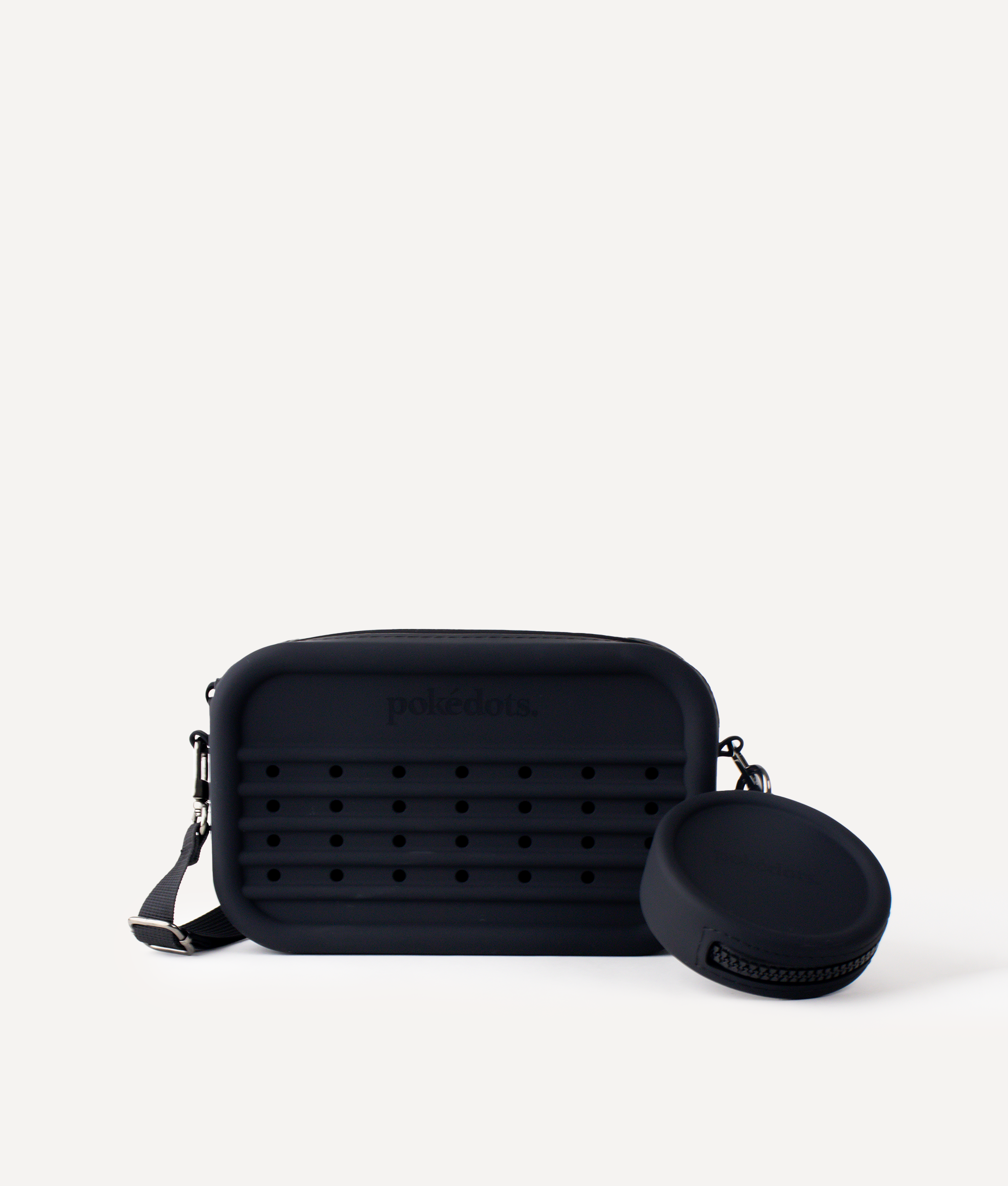 POKÉDOTS BUNDLE SILICON CROSSBODY BAG BLACK