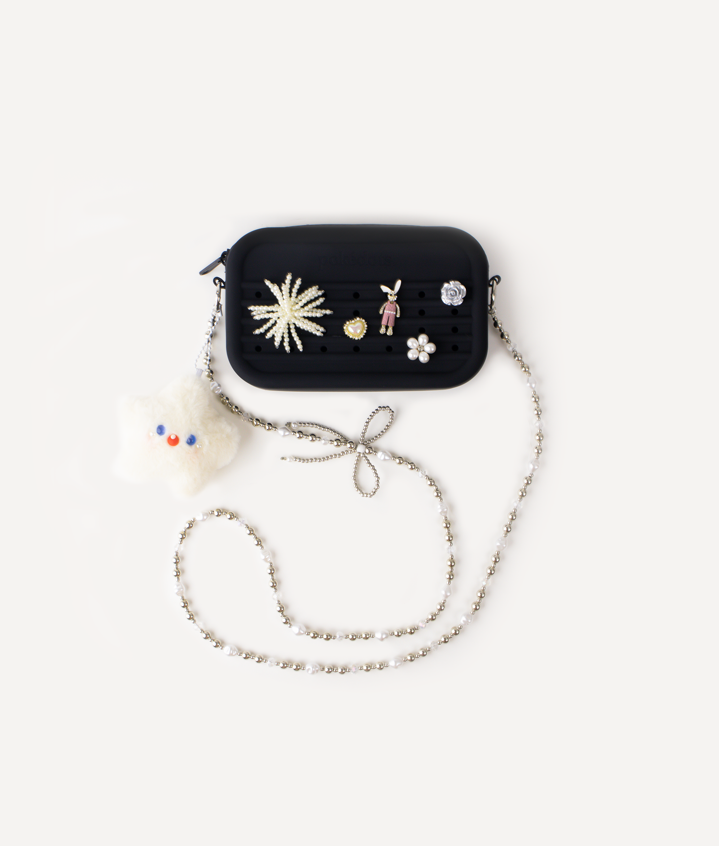 POKÉDOTS BUNDLE SILICON CROSSBODY BAG BLACK