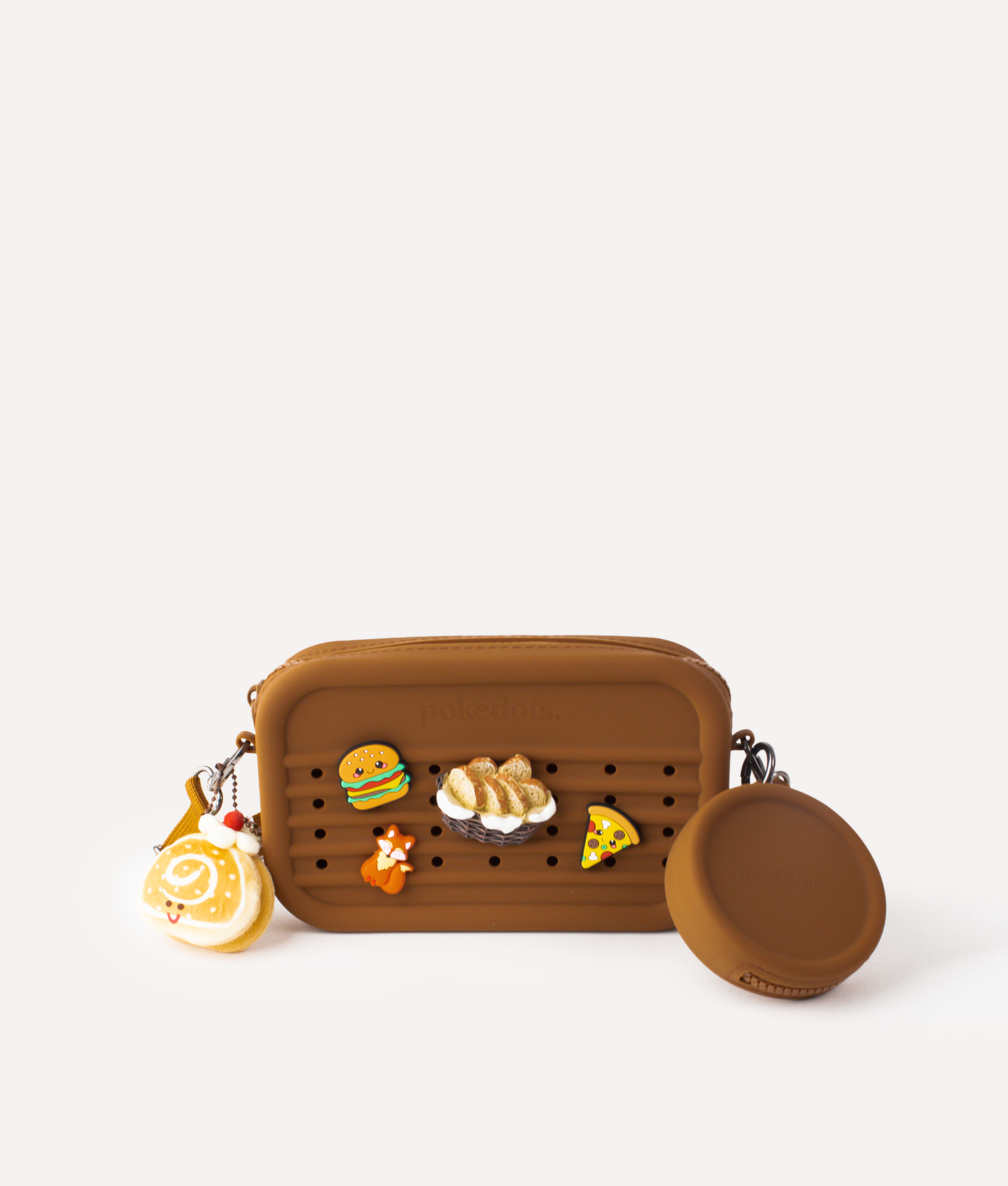 POKÉDOTS BUNDLE SILICON CROSSBODY BAG MOCHA