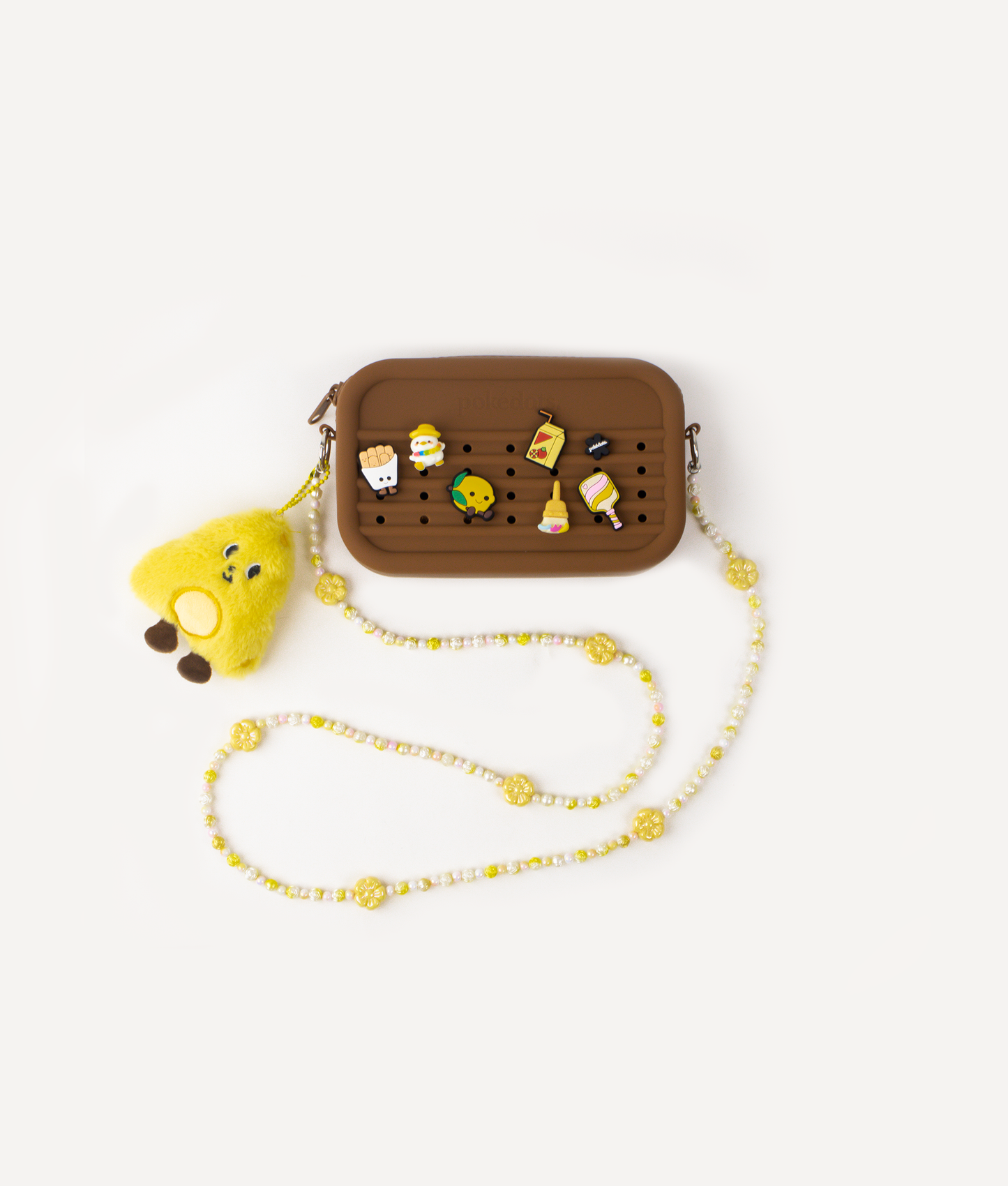 POKÉDOTS BUNDLE SILICON CROSSBODY BAG MOCHA