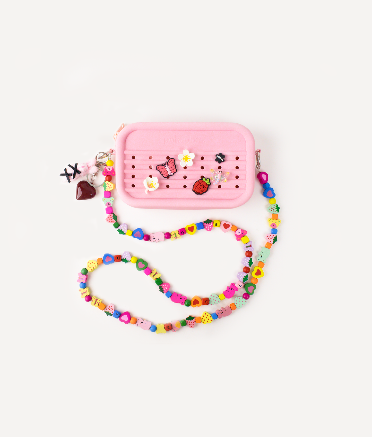POKÉDOTS BUNDLE SILICON CROSSBODY BAG PINK
