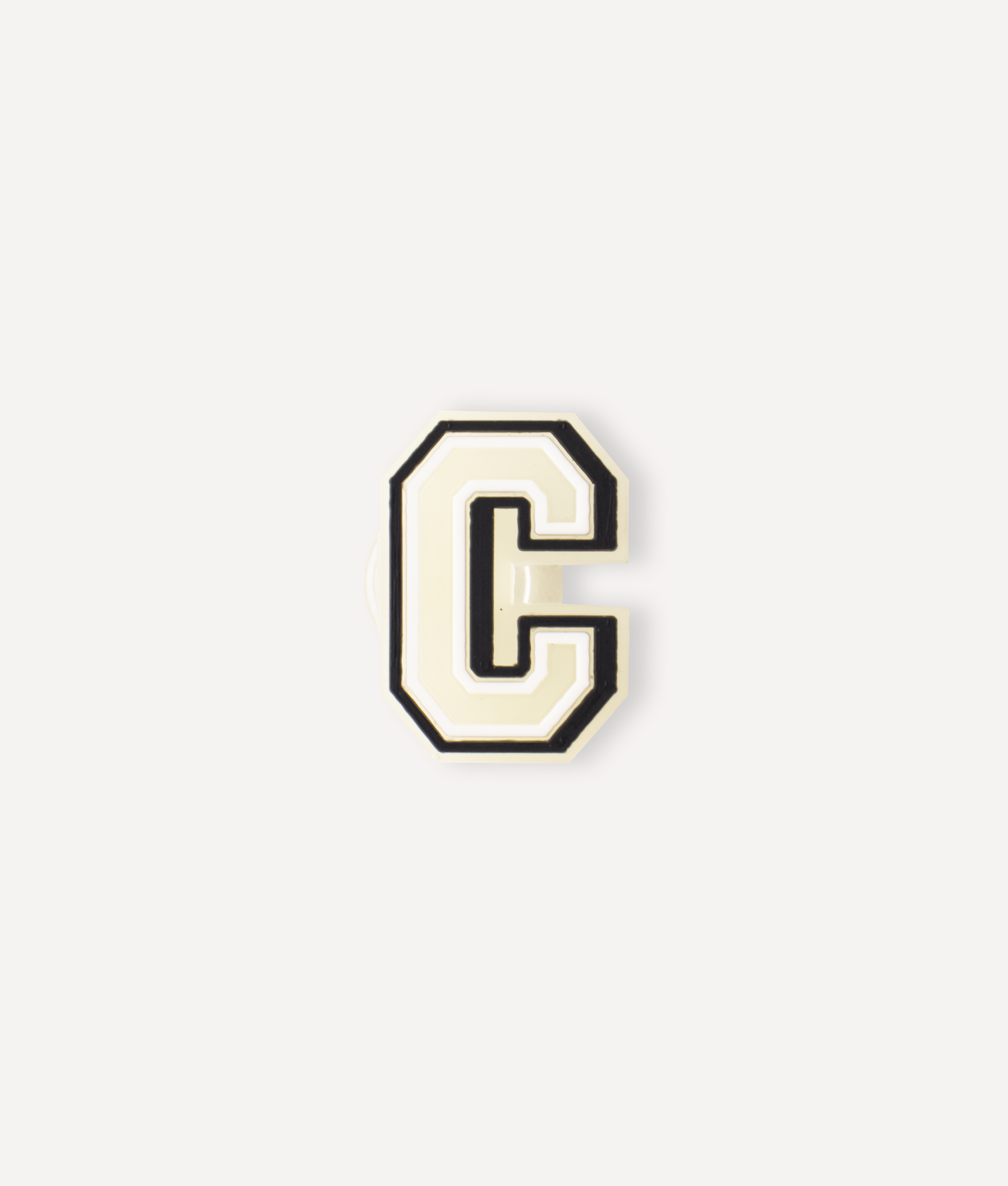 GLOW-IN-THE-DARK ALPHABET C PIN