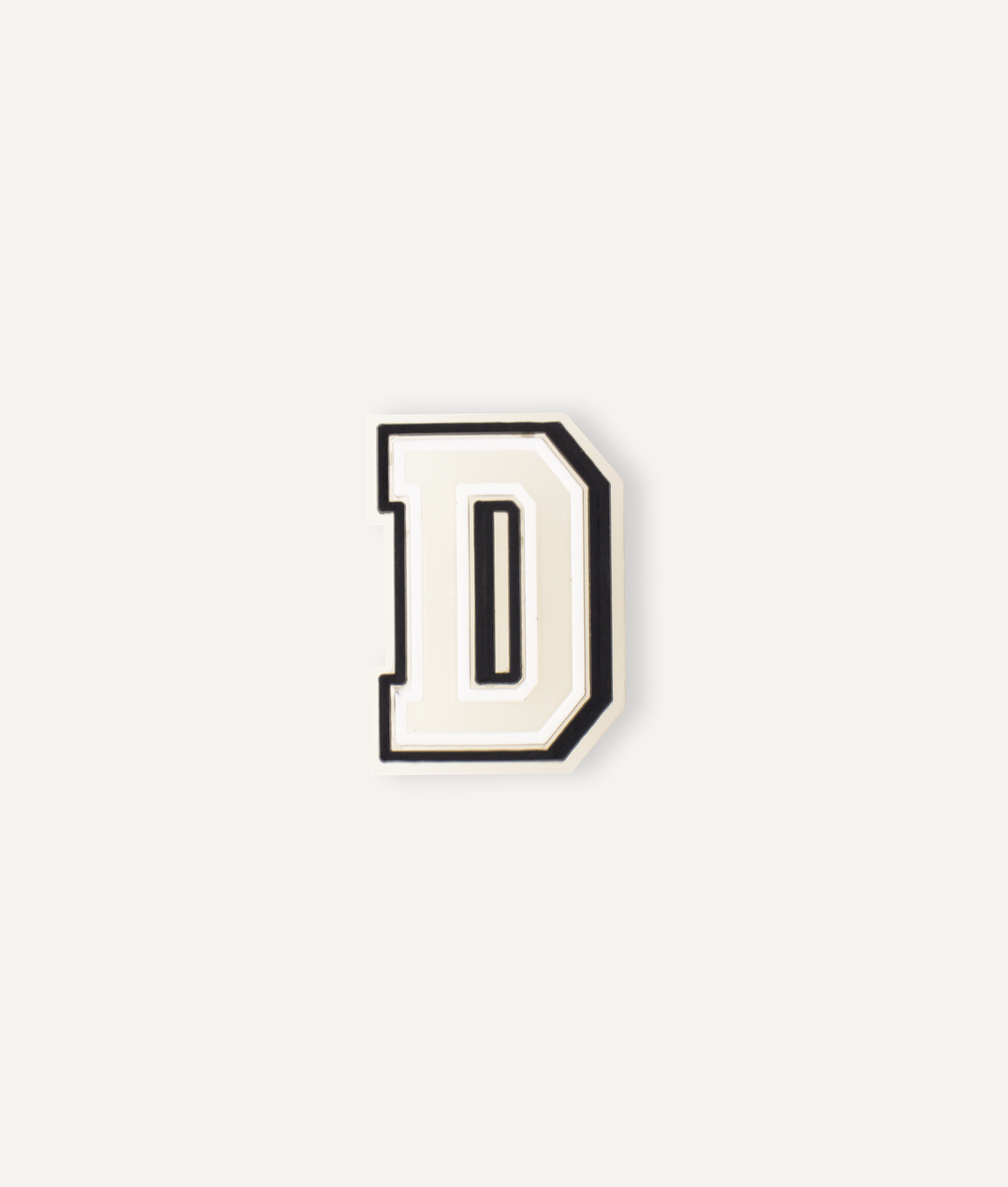 GLOW-IN-THE-DARK ALPHABET D PIN