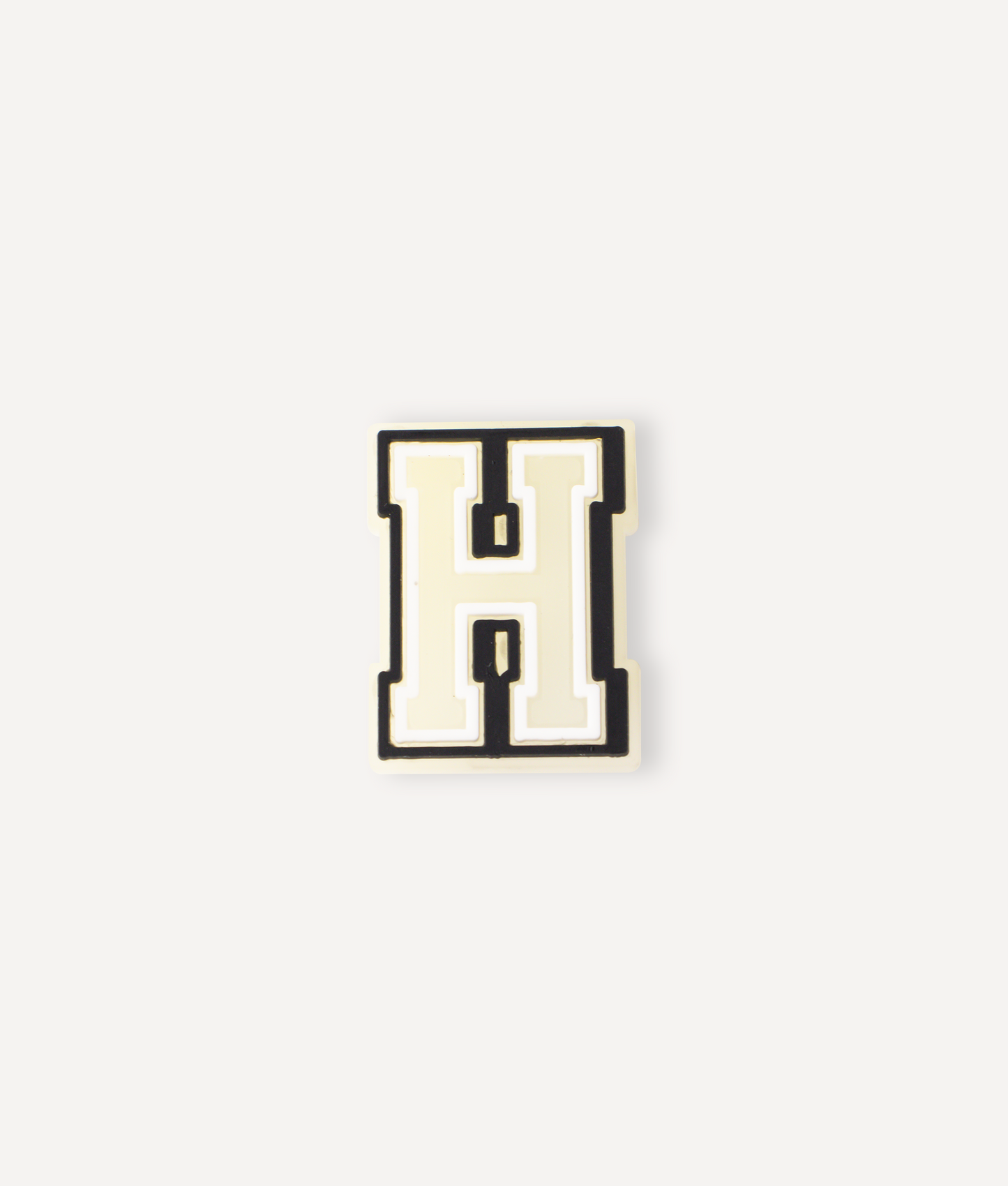 GLOW-IN-THE-DARK ALPHABET H PIN
