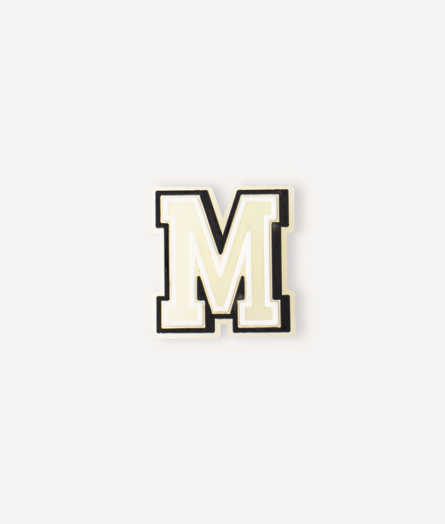 GLOW-IN-THE-DARK ALPHABET M PIN