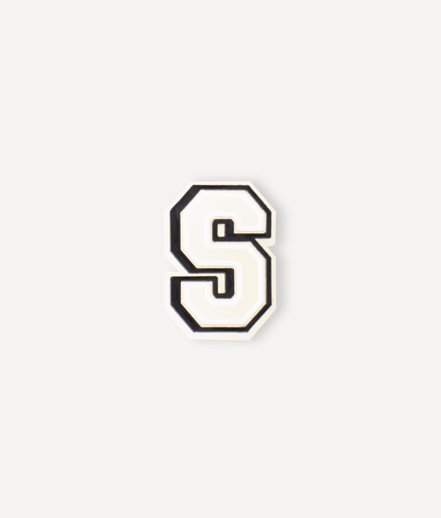 GLOW-IN-THE-DARK ALPHABET S PIN