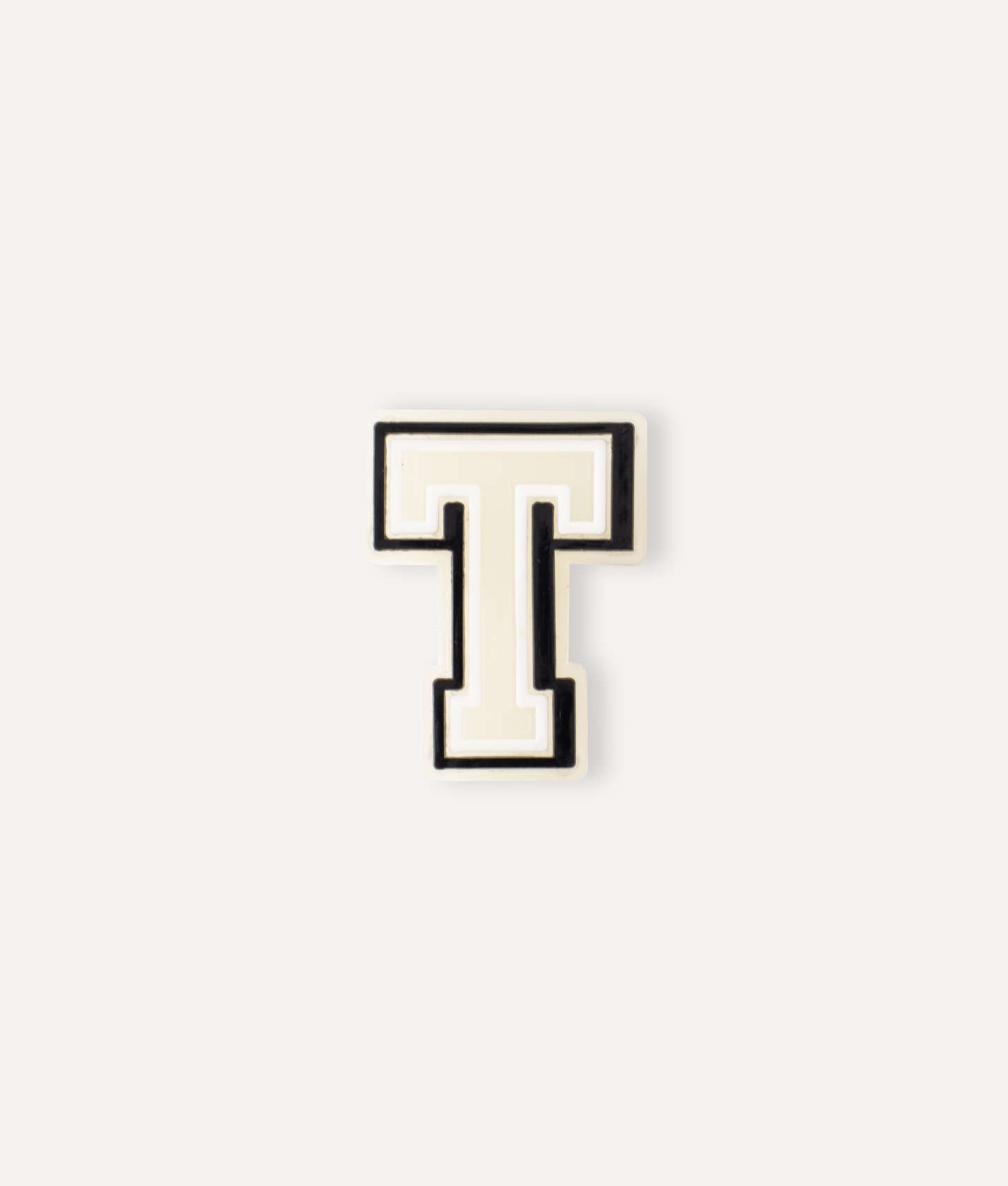GLOW-IN-THE-DARK ALPHABET T PIN