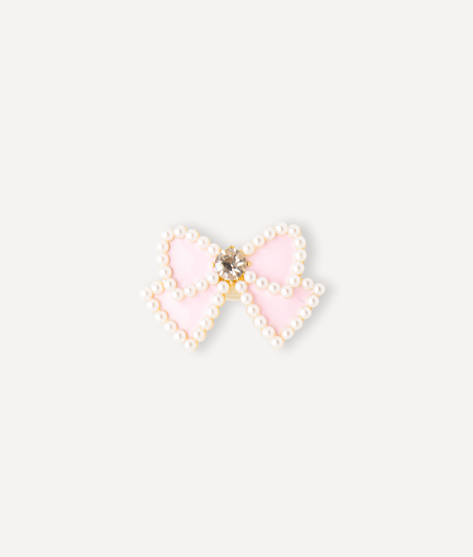 PINK  CRYSTAL RIBBON PIN