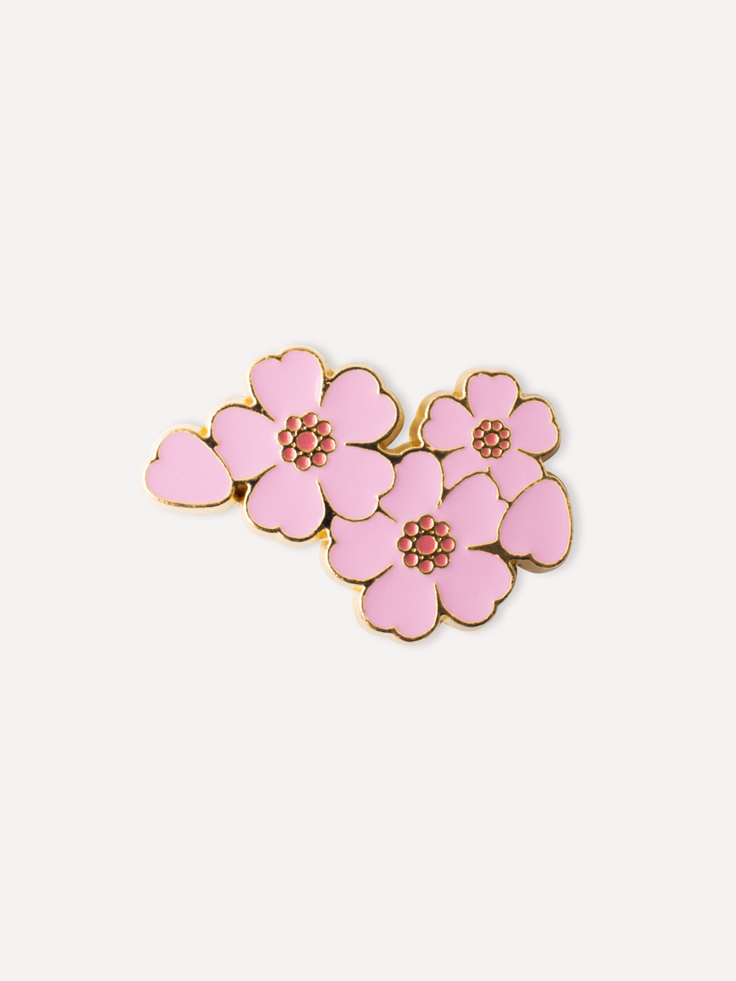 PINK FLOWER PIN