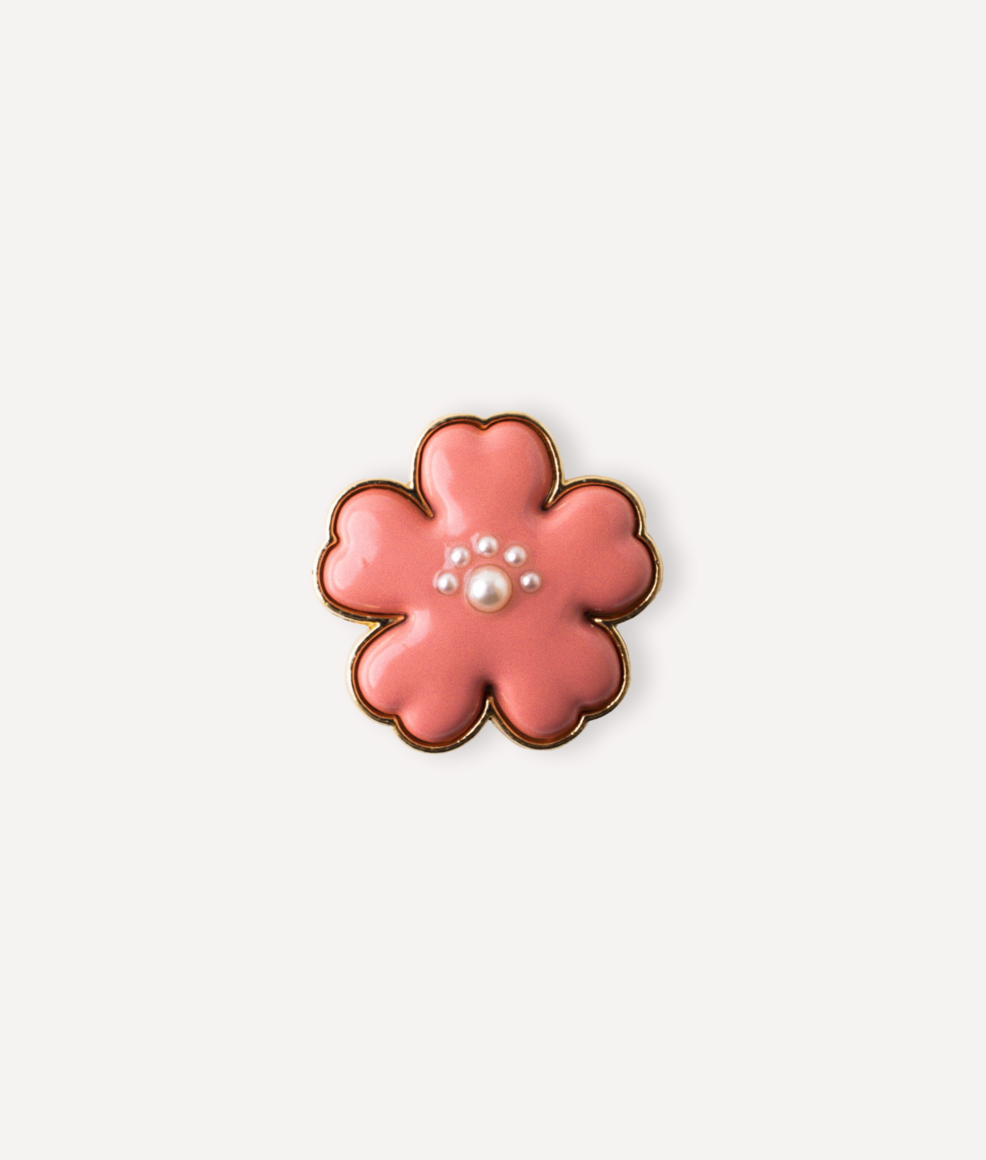 RED FLOWER PIN