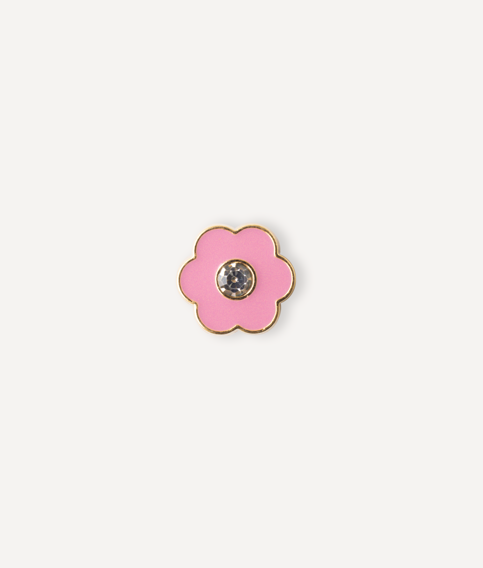 PINK FLOWER DIAMOND PIN