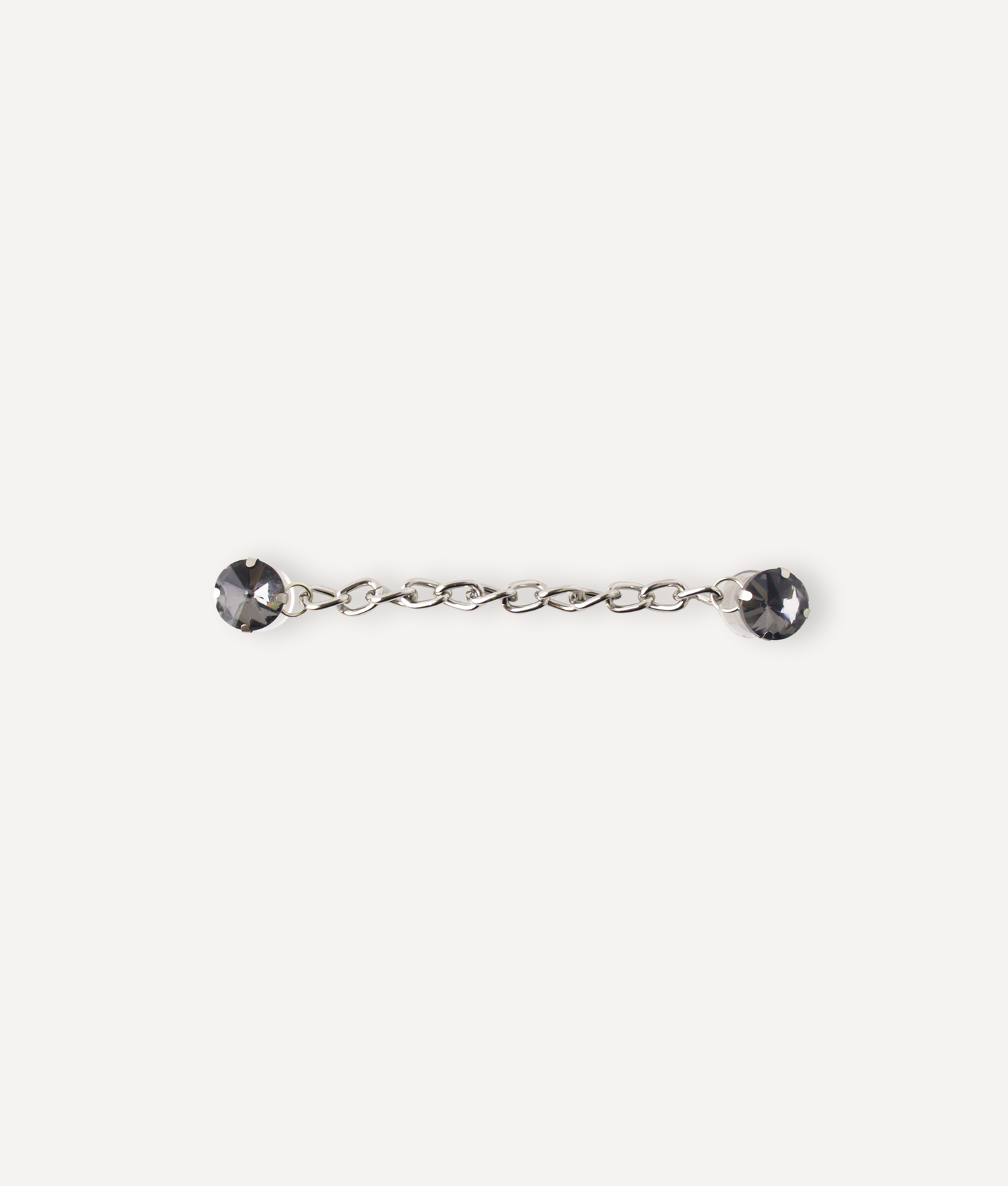 VINTAGE ROUND CRYSTAL CHAIN PIN