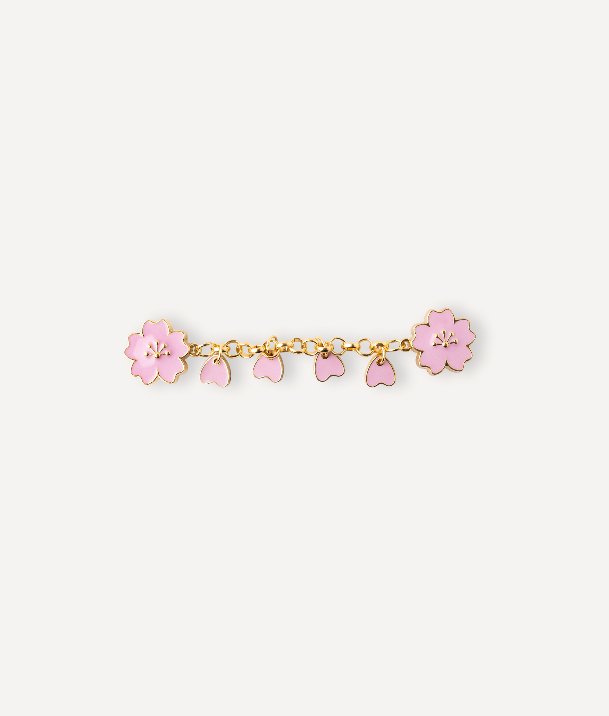 PINK FLOWER CHAIN PIN