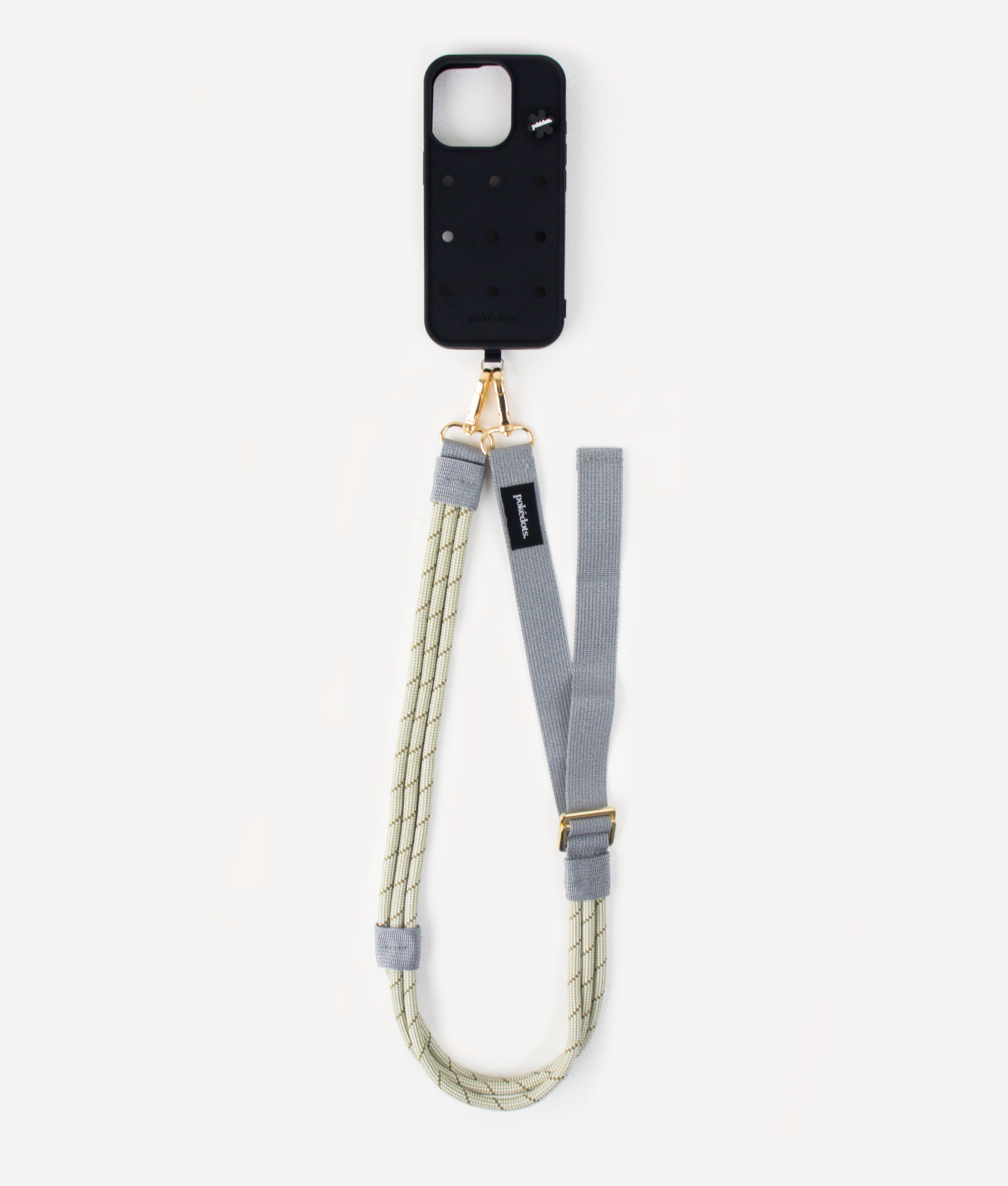 POKÉDOTS ONE SIDED WIDE STRAP GREY