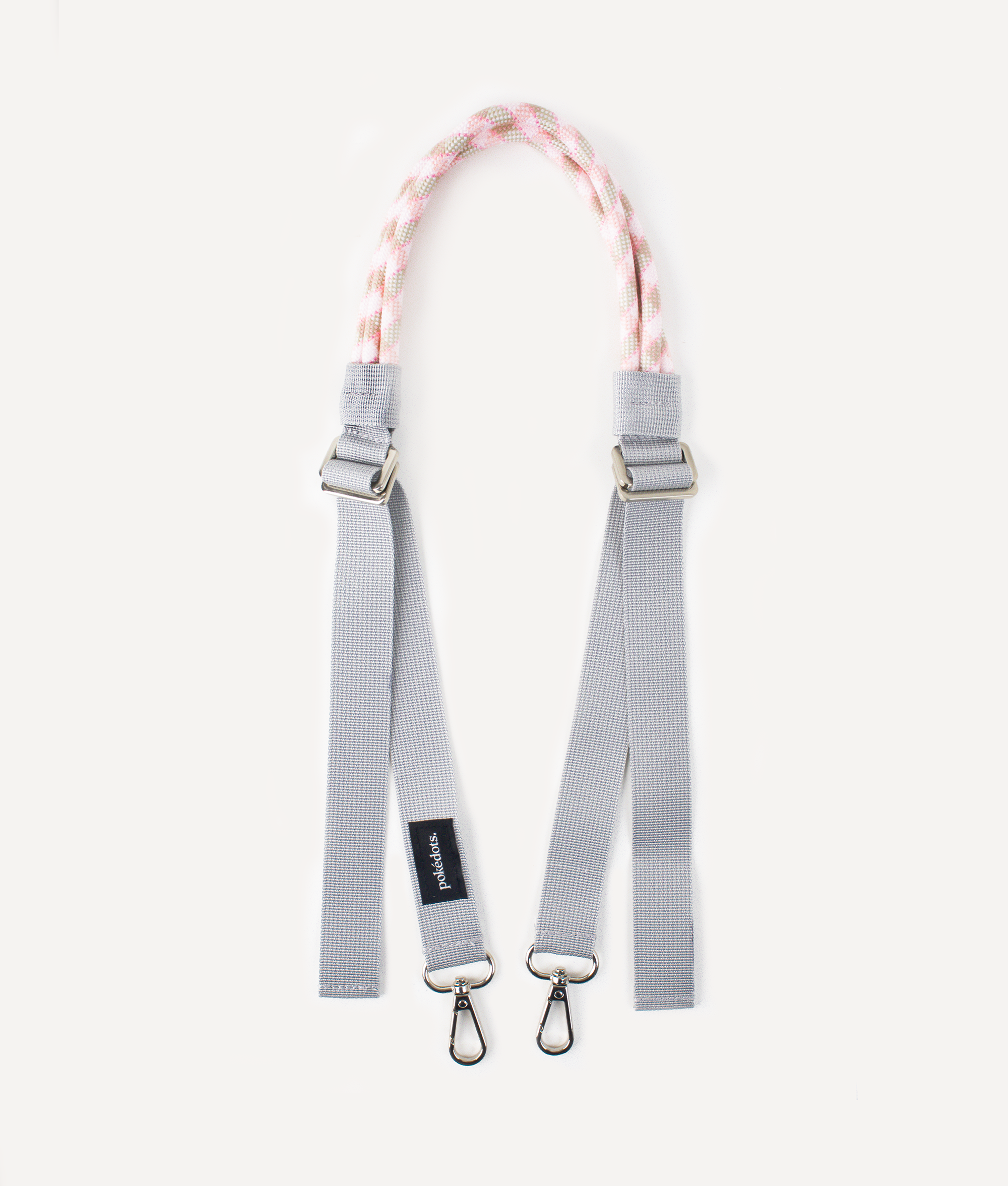 POKÉDOTS TWO SIDED WIDE STRAP GREY