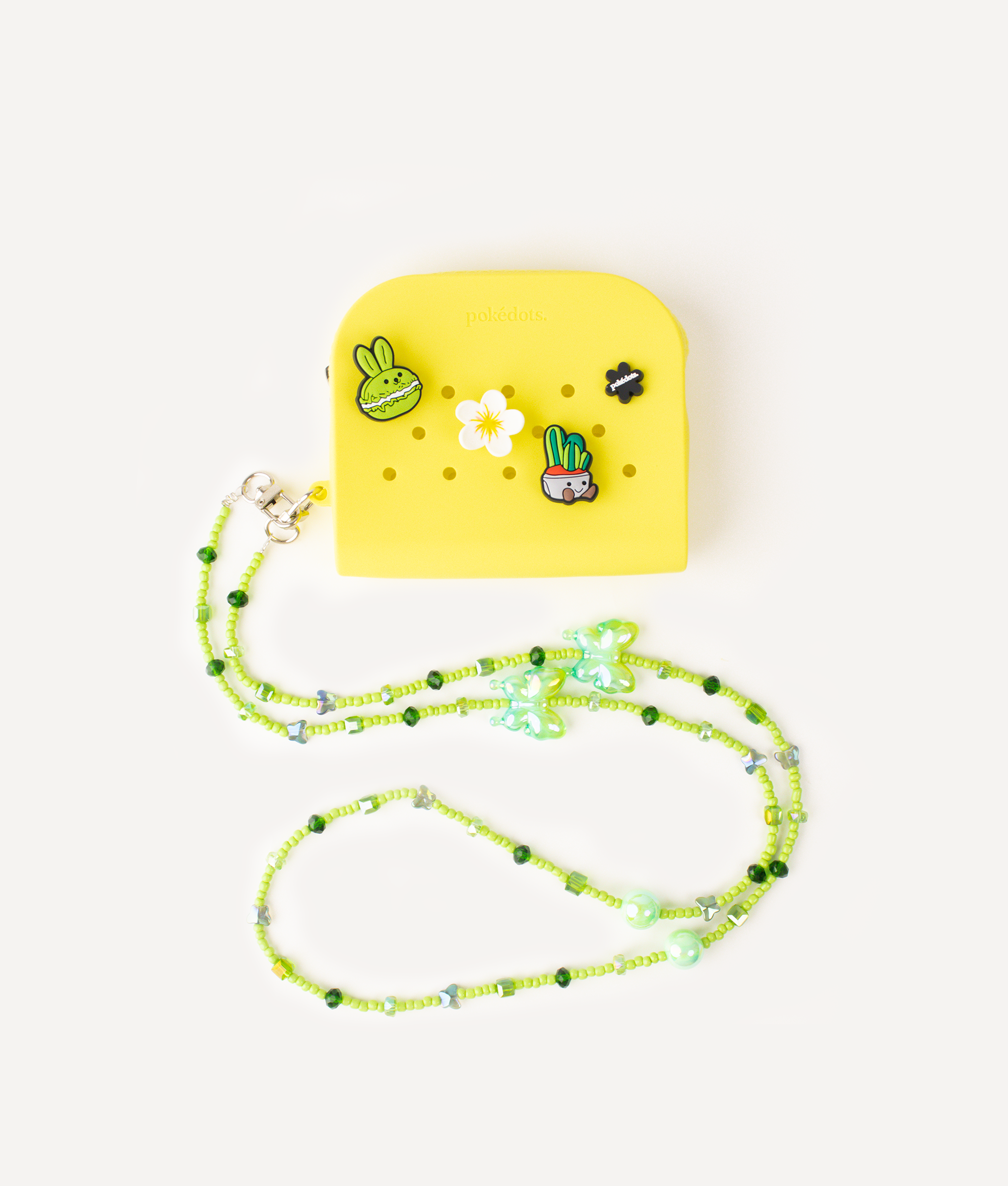 POKÉDOTS CHAIN BEADS BUTTERFLY GREEN