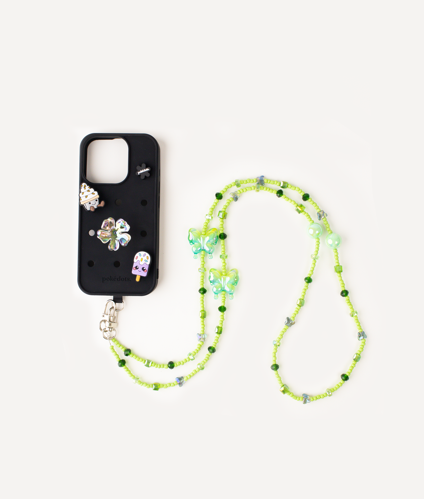 POKÉDOTS CHAIN BEADS BUTTERFLY GREEN