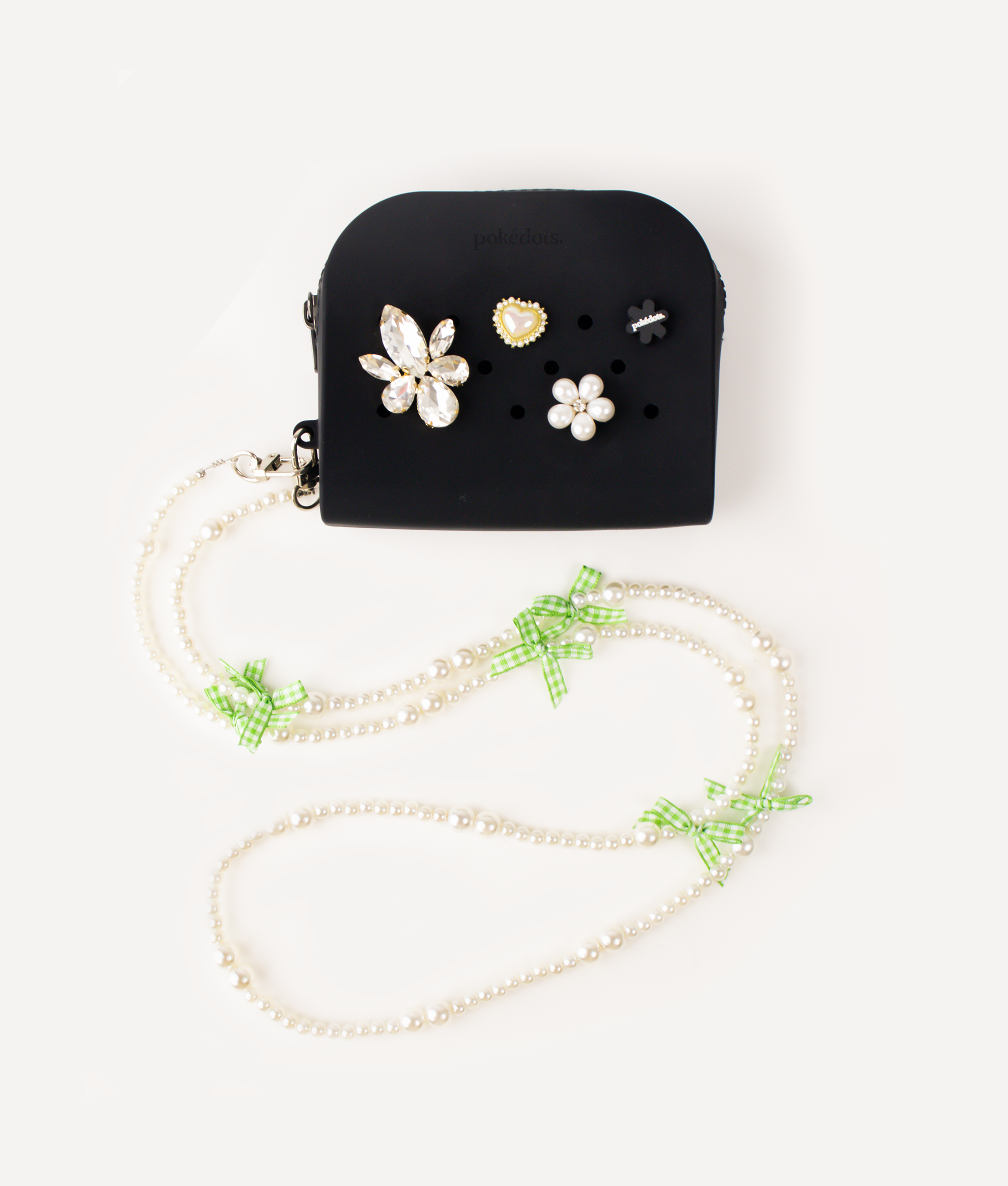 POKÉDOTS CHAIN BEADS RIBBON GREEN