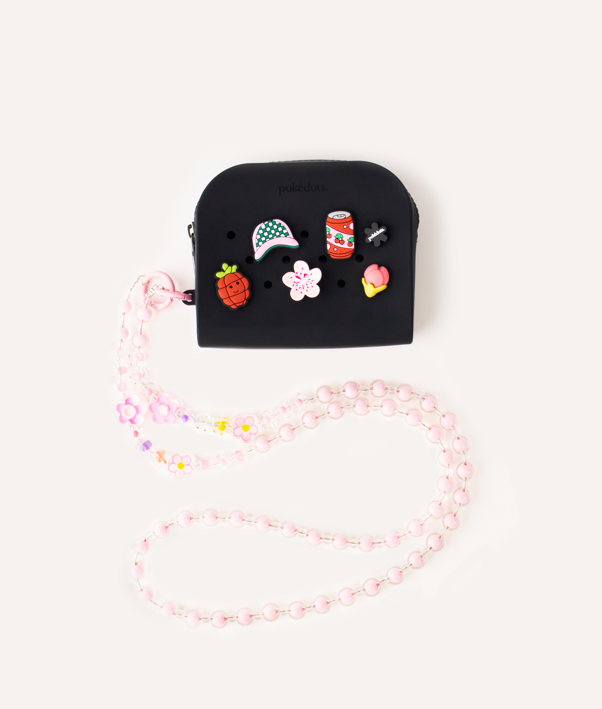 POKÉDOTS CHAIN BEADS FLOWER PINK