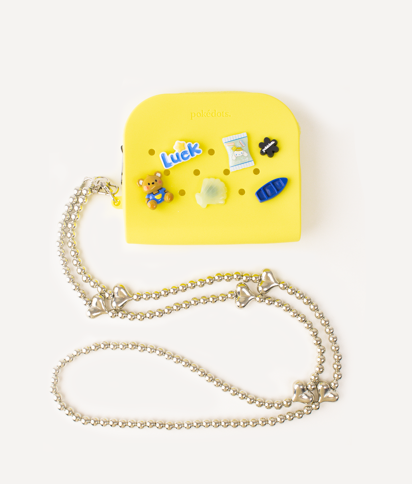 POKÉDOTS CHAIN METALLIC LOVE GRY