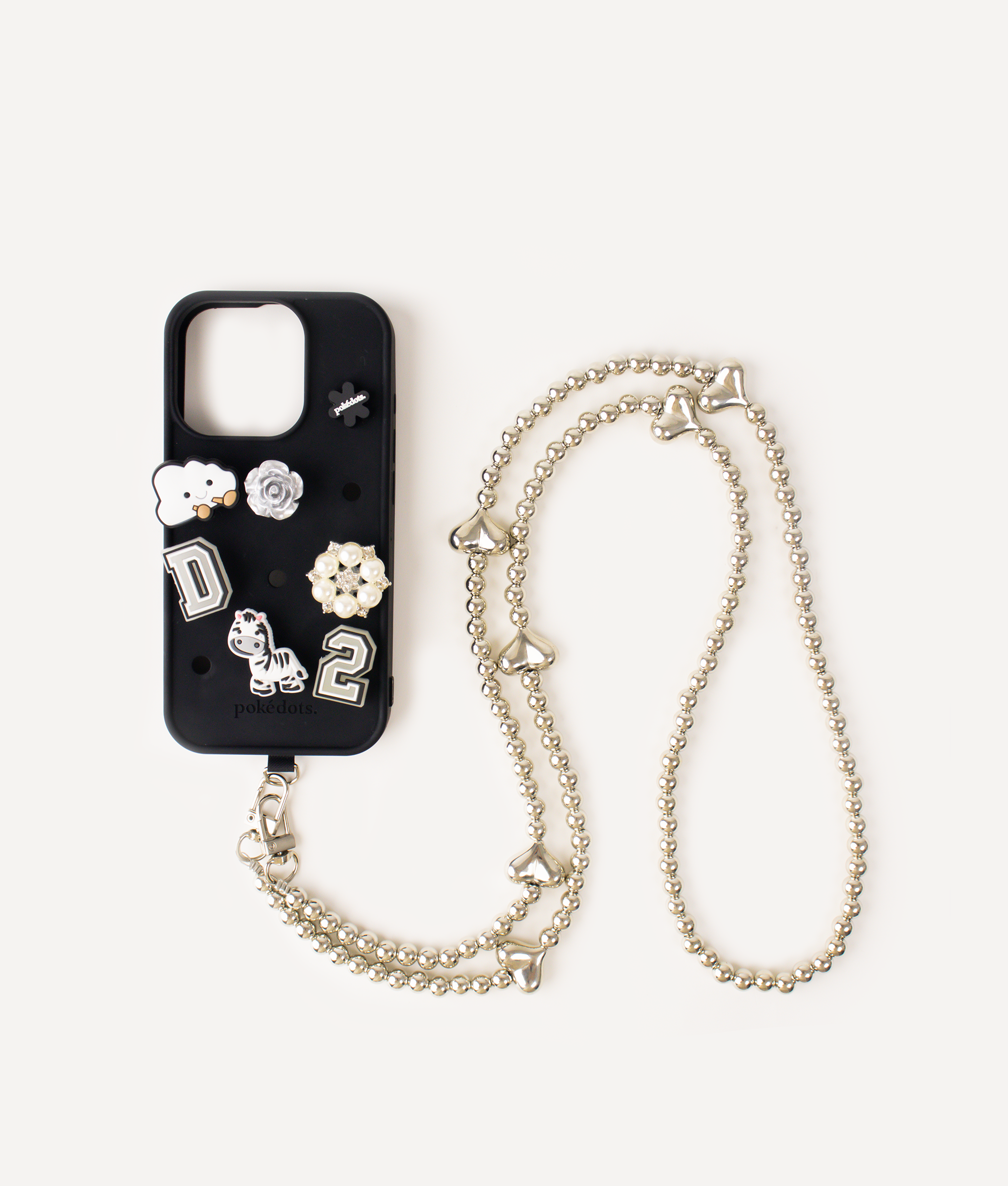POKÉDOTS CHAIN METALLIC LOVE GRY
