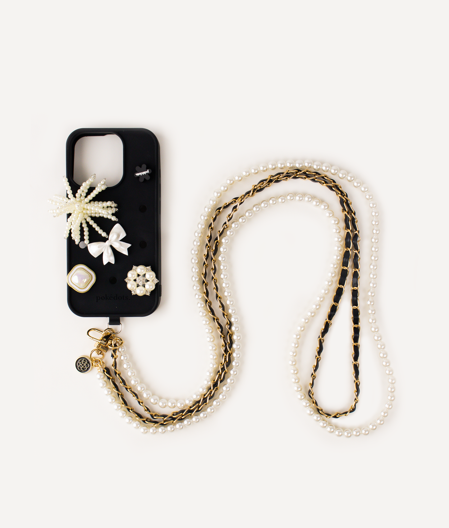 POKÉDOTS CHAIN BEADS DOUBLE BLACK